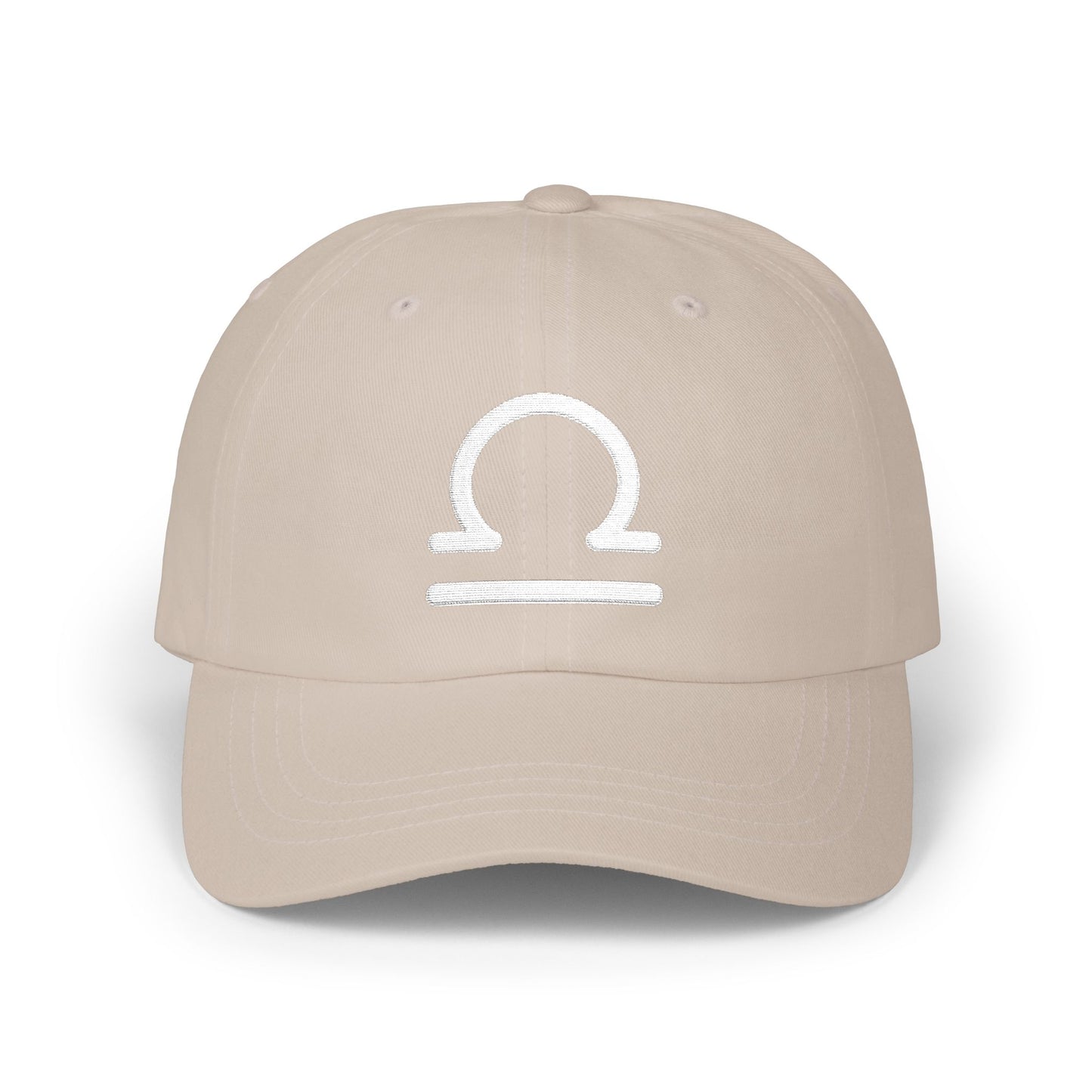 Libra Zodiac Hat — White Glyph