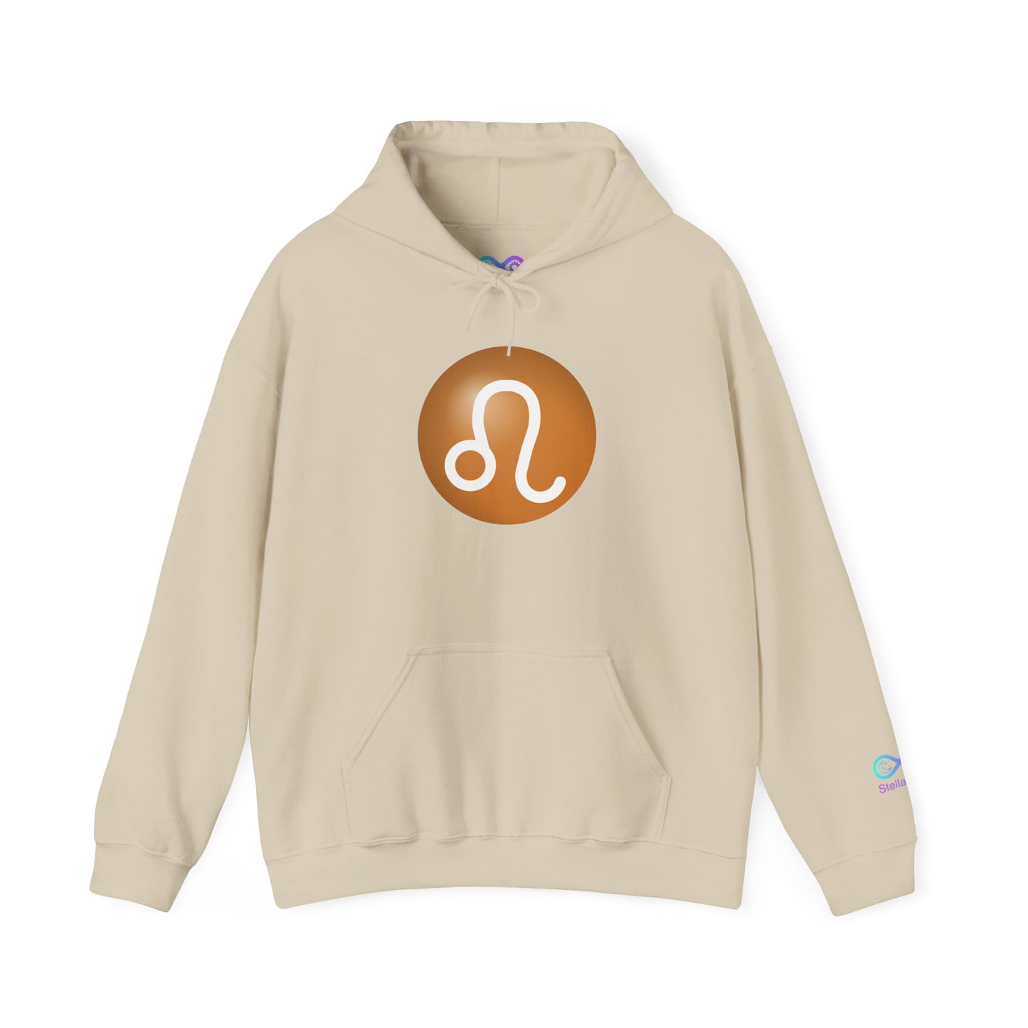 Unisex Leo Zodiac Hoodie — Astrology Glyph Sweatshirt