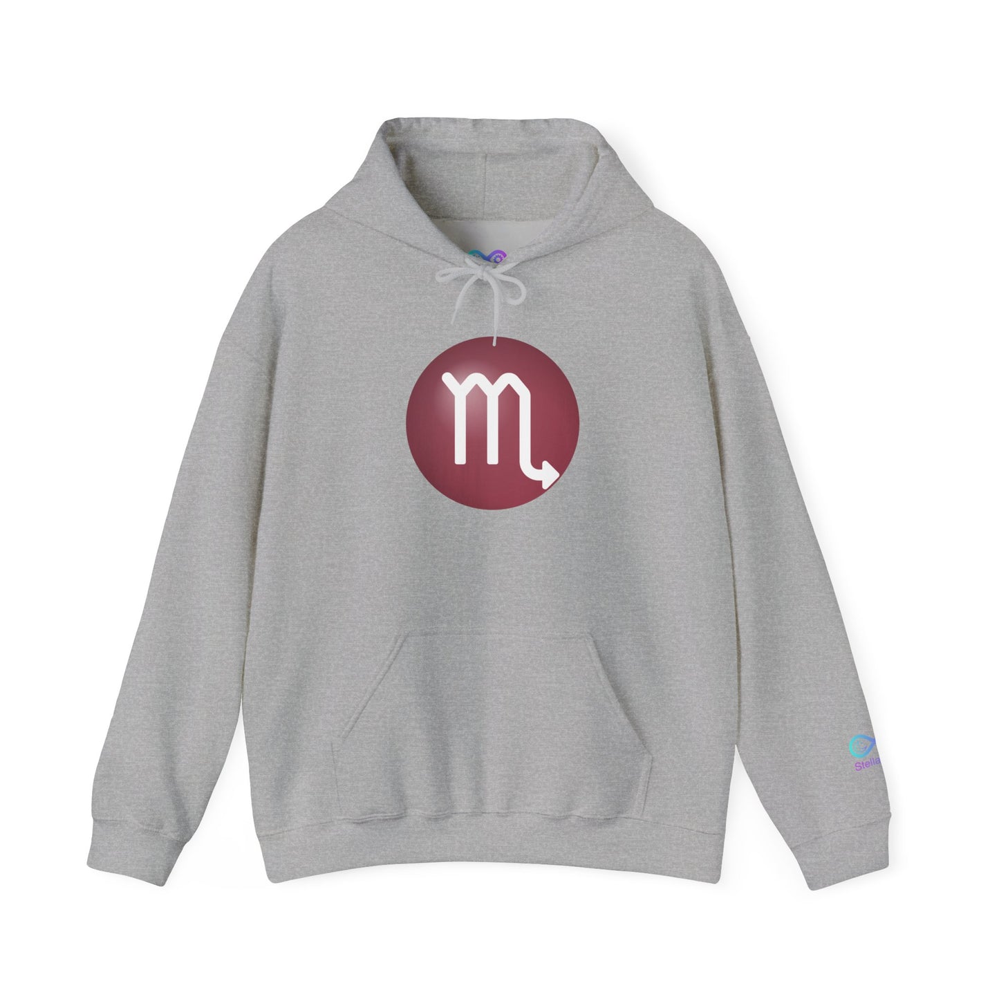 Unisex Scorpio Zodiac Hoodie – Astrology Glyph Sweatshirt