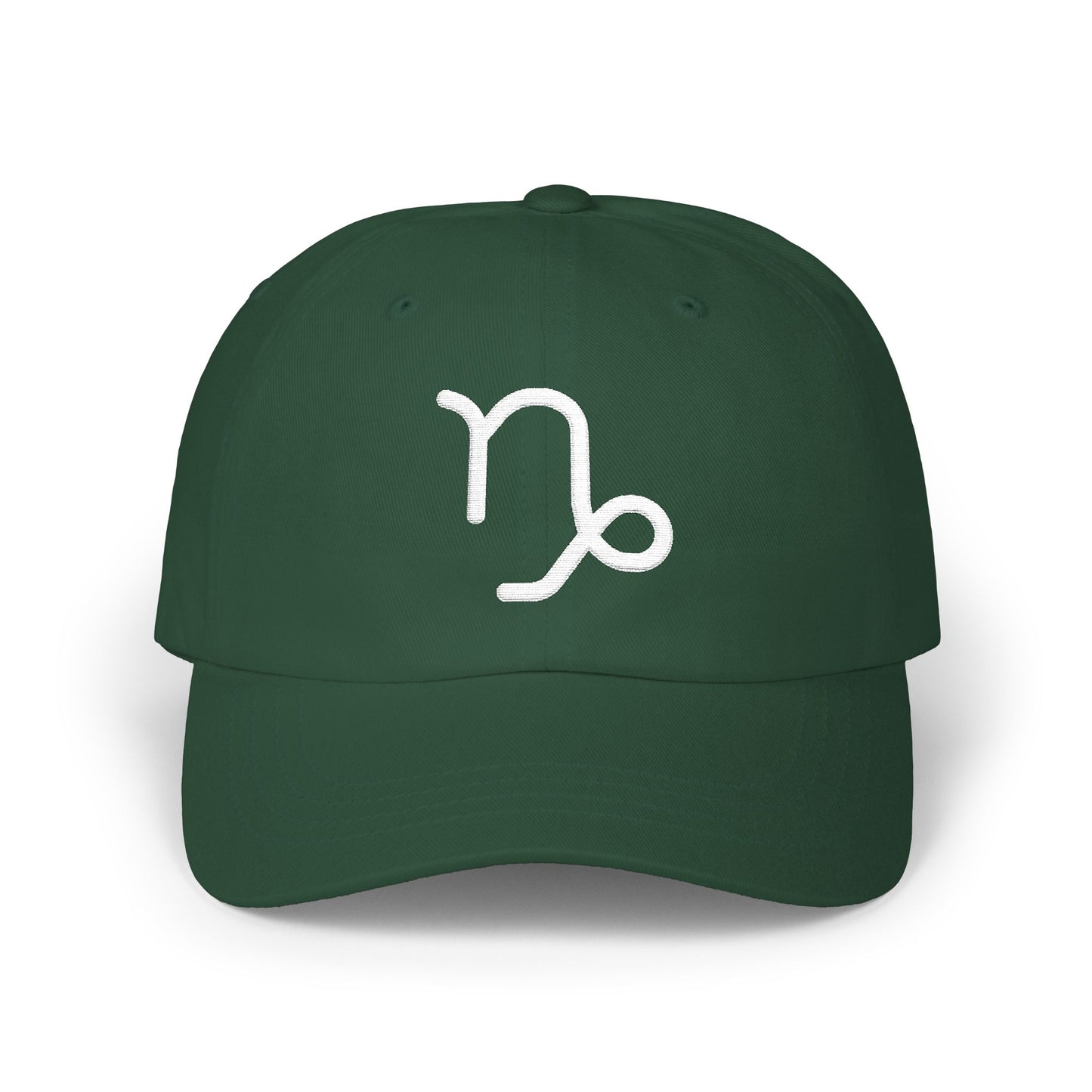 Capricorn Zodiac Hat — White Glyph