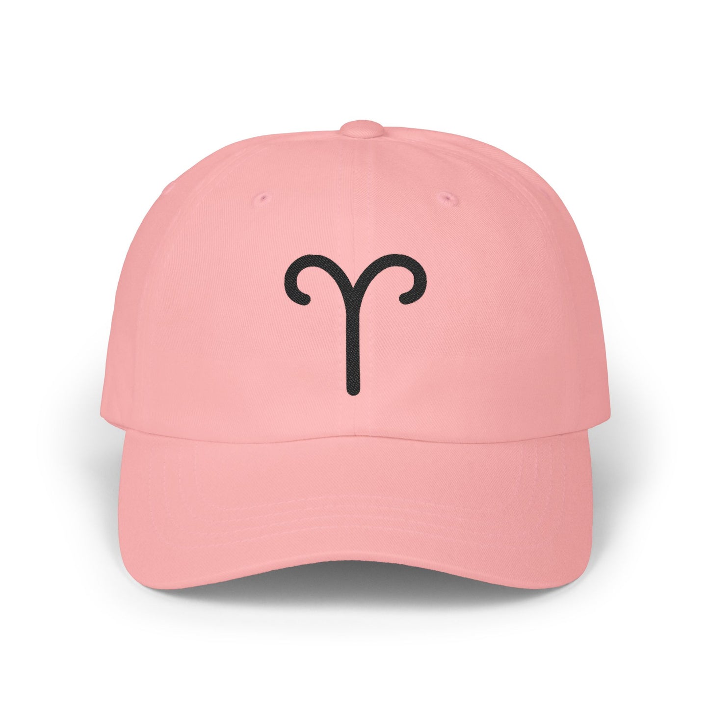 Aries Zodiac Hat — Black Glyph