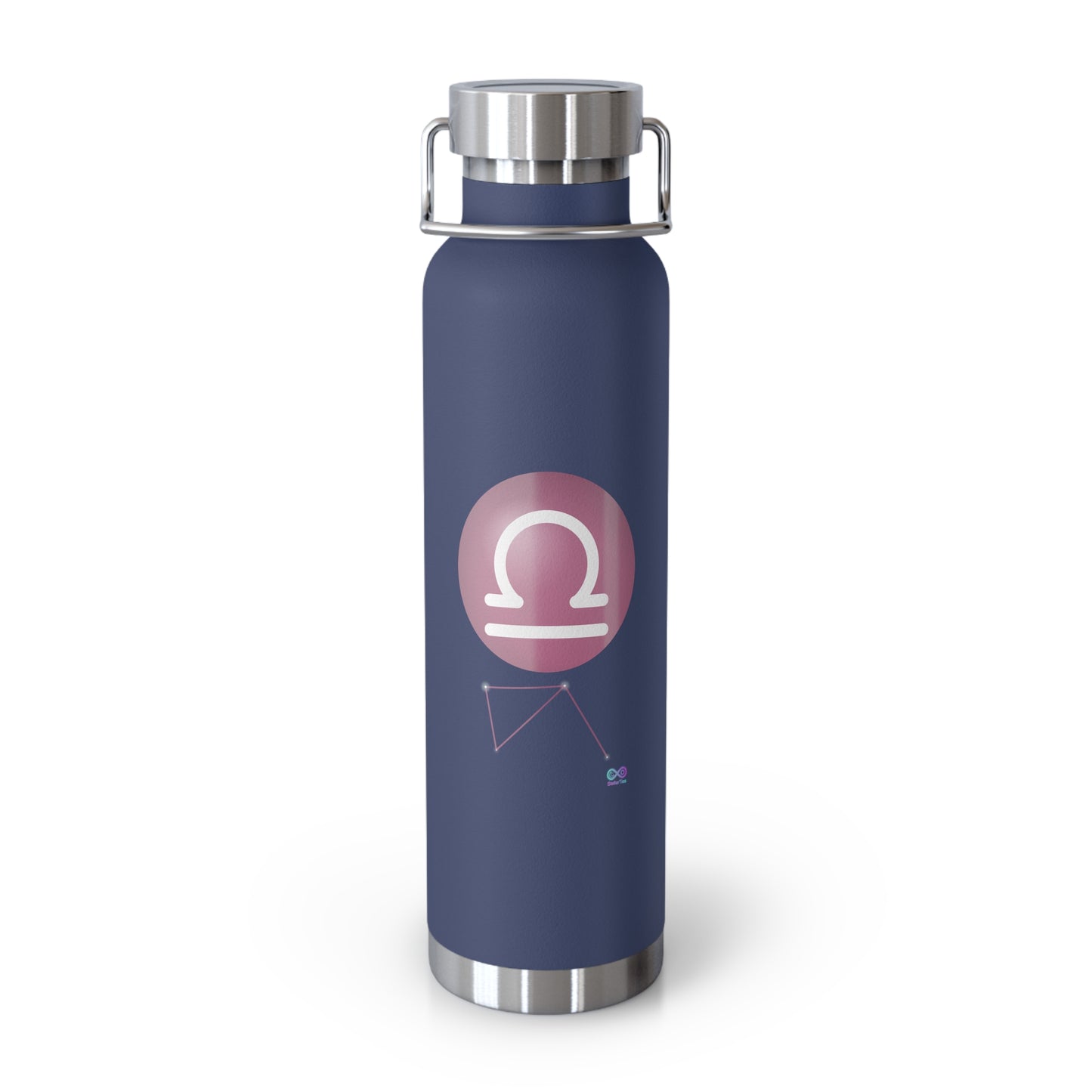 Libra Zodiac Stainless Steel Water Bottle — 22oz Insulated Copper Vacuum Flask