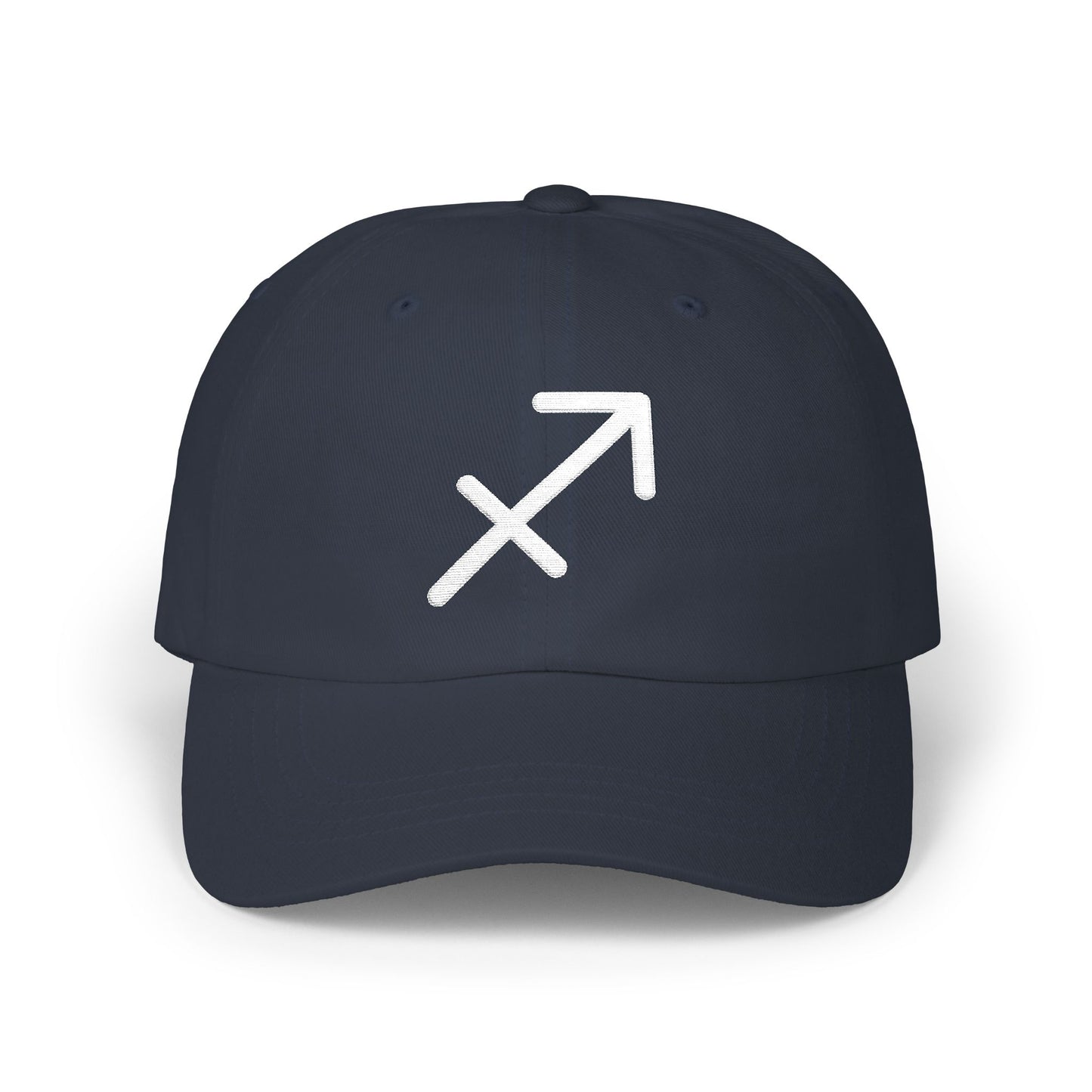 Sagittarius Zodiac Hat — White Glyph