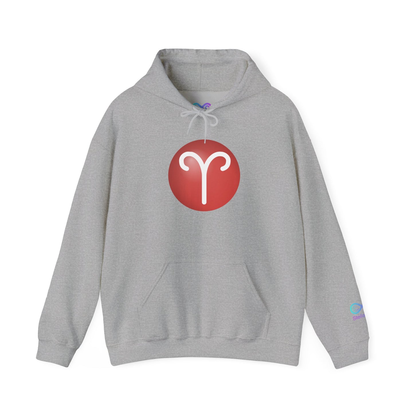 Unisex Aries Zodiac Hoodie — Astrology Glyph Pullover