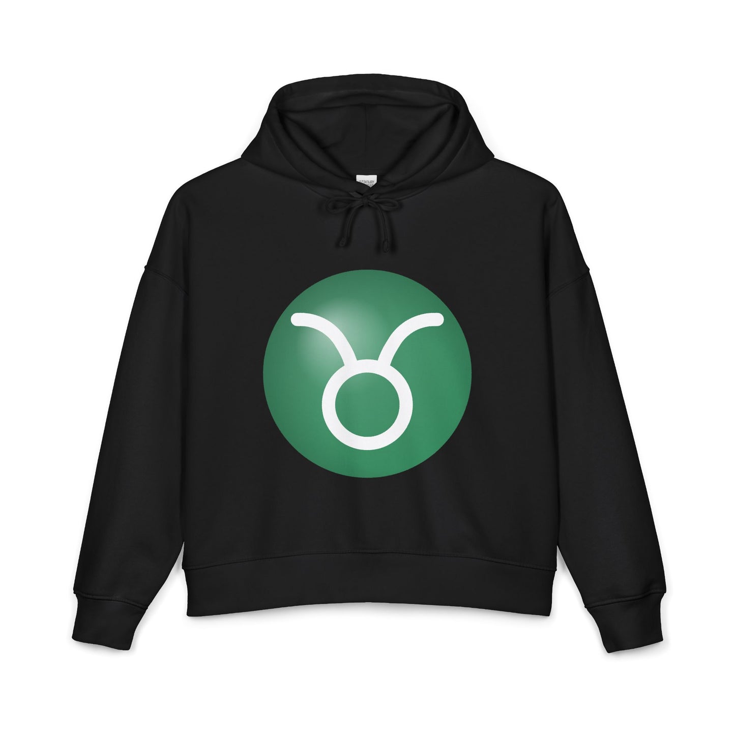 Women's Taurus Zodiac Hoodie — Organic Midweight Astrology Glyph Hoodie