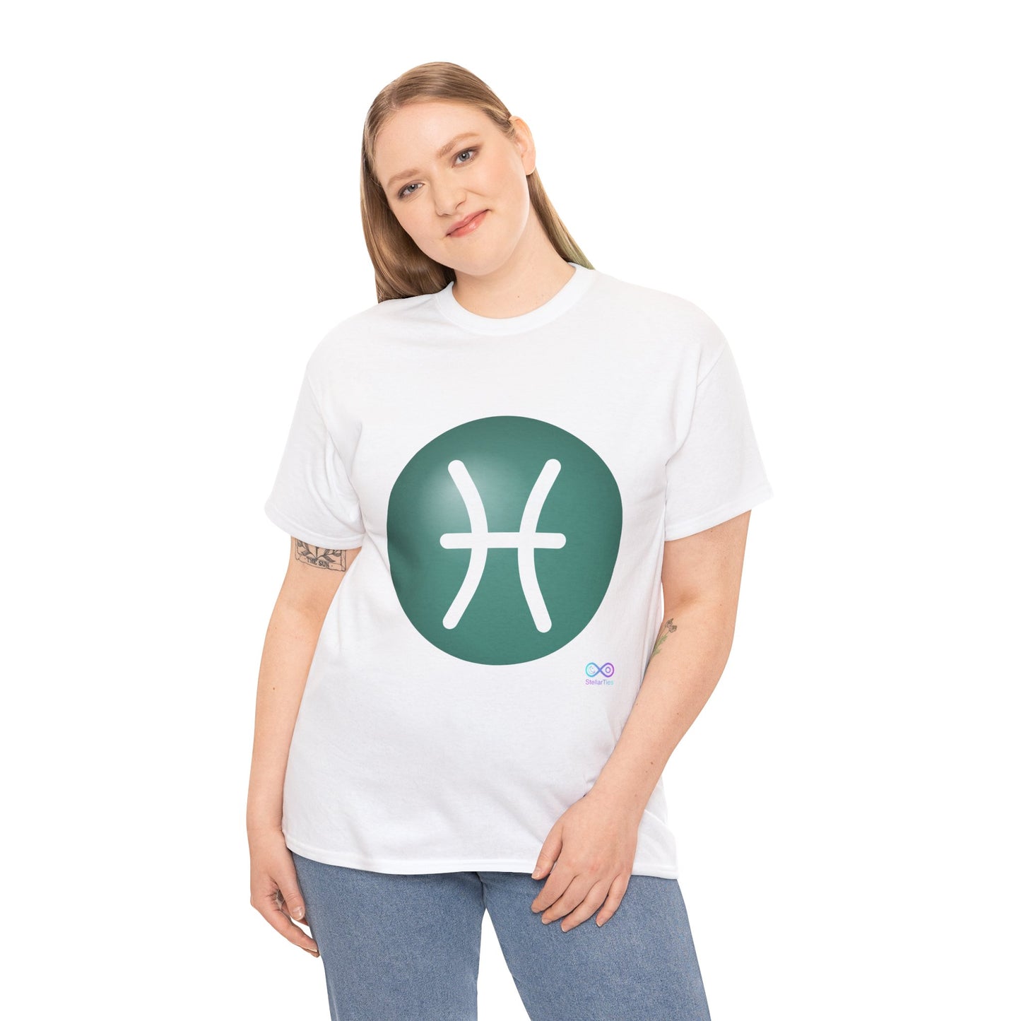Women's Pisces Zodiac Symbol Tee