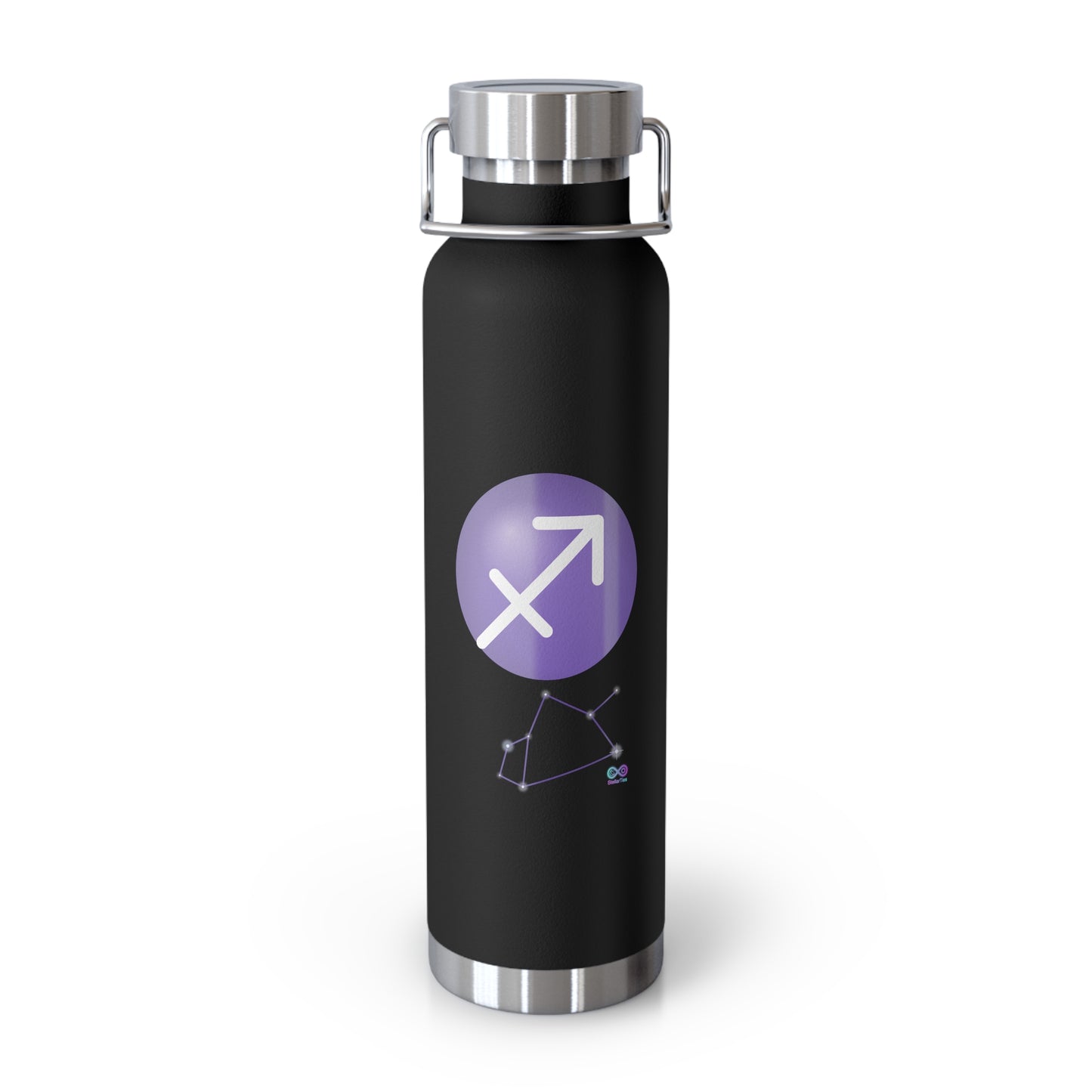 Sagittarius Zodiac 22oz Insulated Water Bottle — Astrology Constellation Design