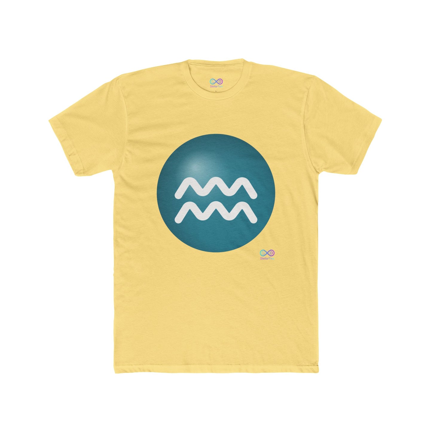 Men's Aquarius Zodiac Symbol Tee