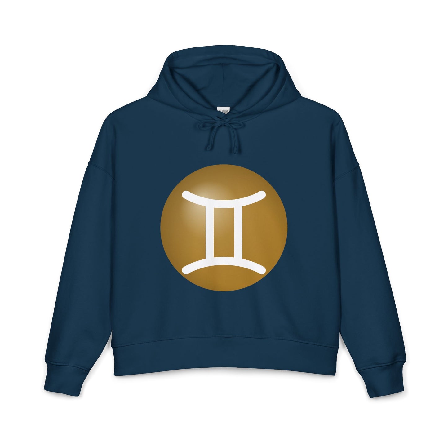 Women's Gemini Zodiac Hoodie — Organic Midweight Astrology Glyph Sweatshirt