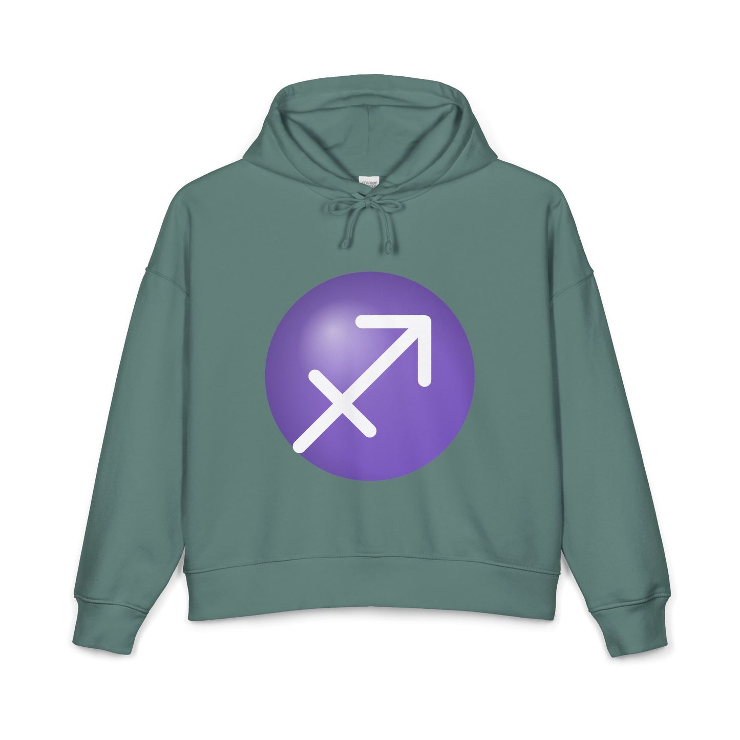Women's Sagittarius Zodiac Hoodie — Astrology Glyph Sweatshirt