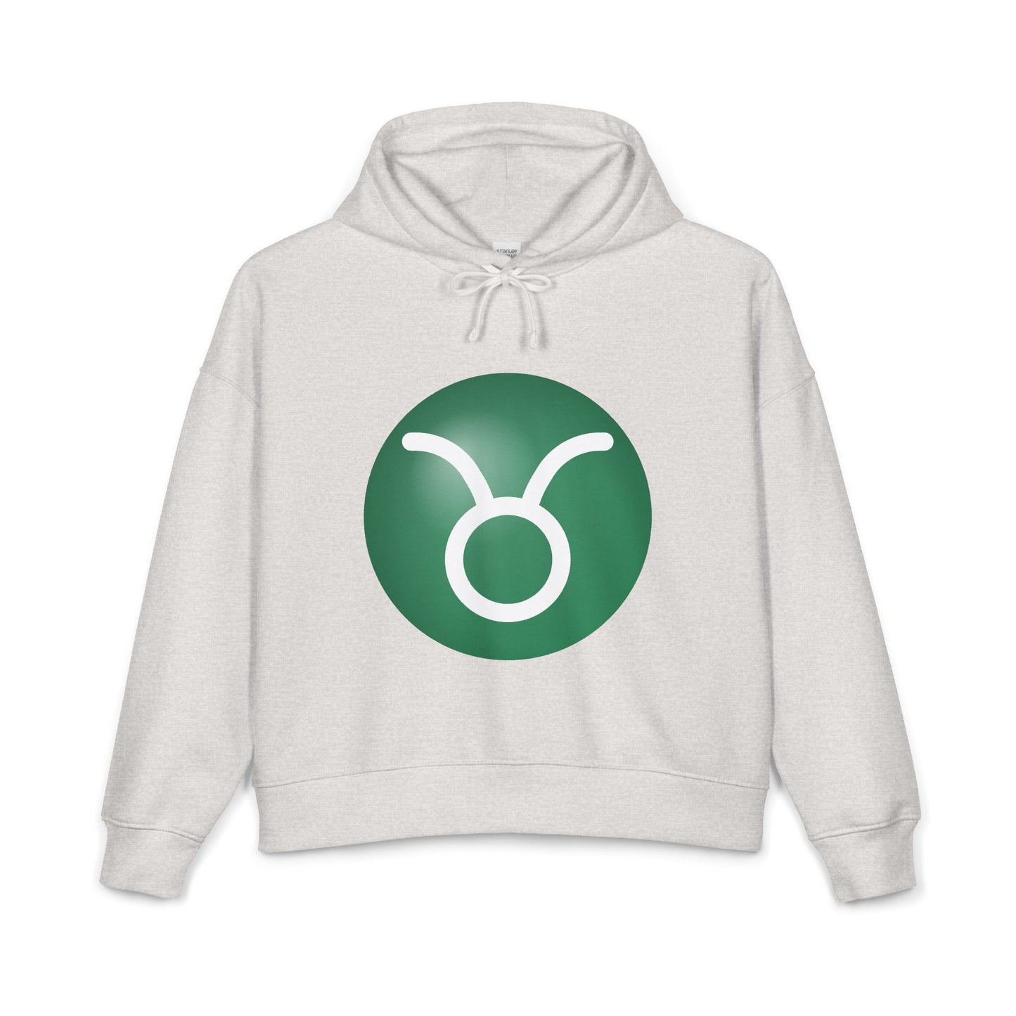 Women's Taurus Zodiac Hoodie — Organic Midweight Astrology Glyph Hoodie