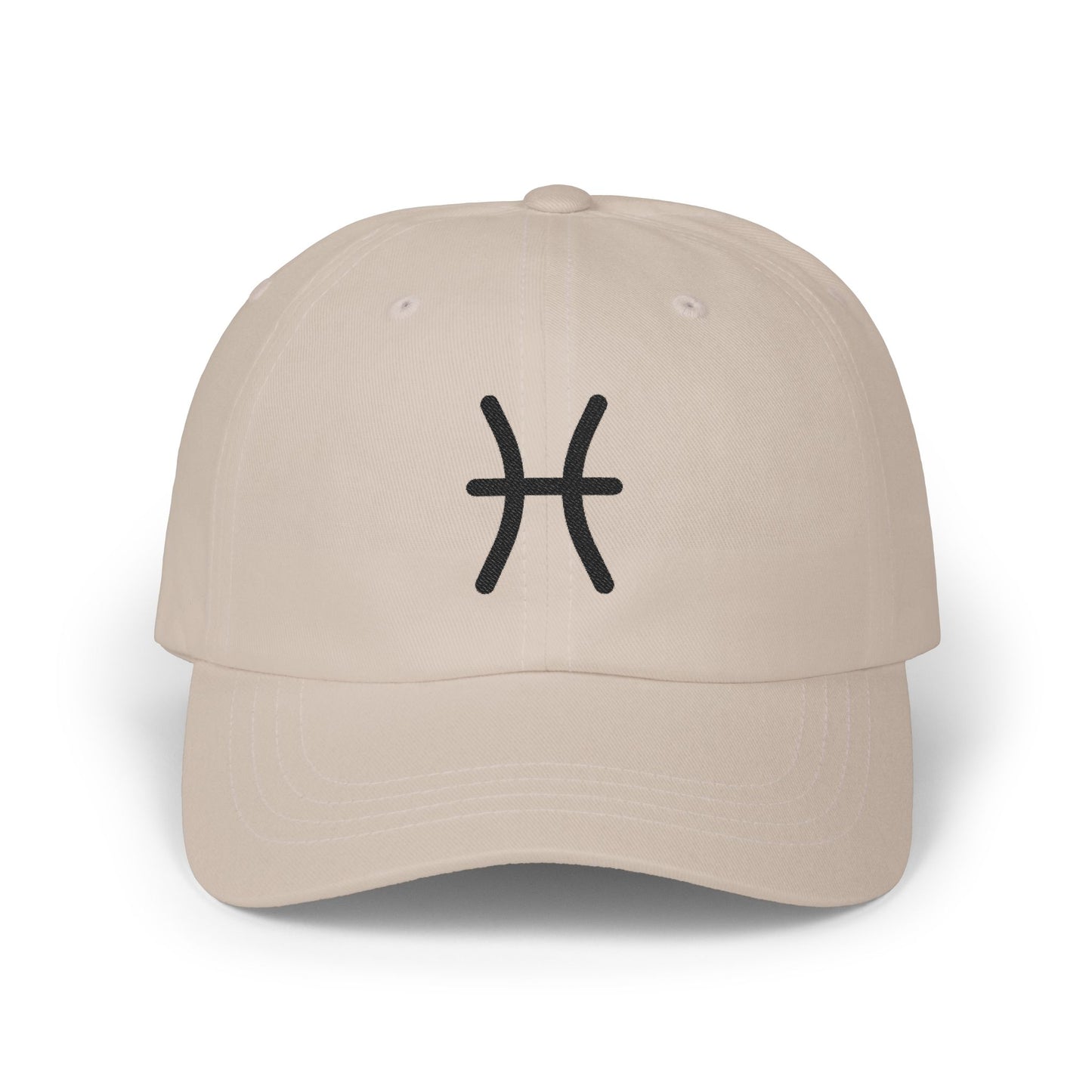 Pisces Zodiac Hat — Black Glyph