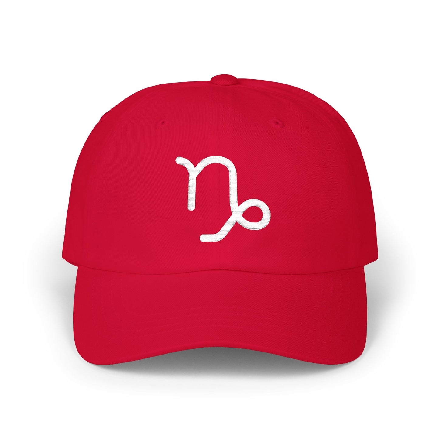 Capricorn Zodiac Hat — White Glyph