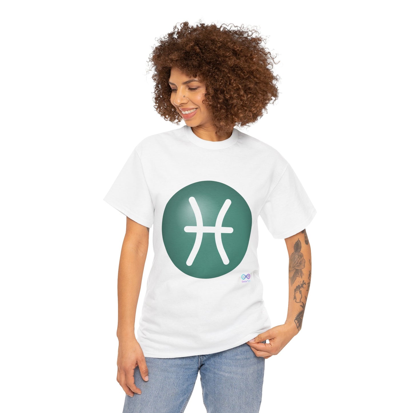 Women's Pisces Zodiac Symbol Tee