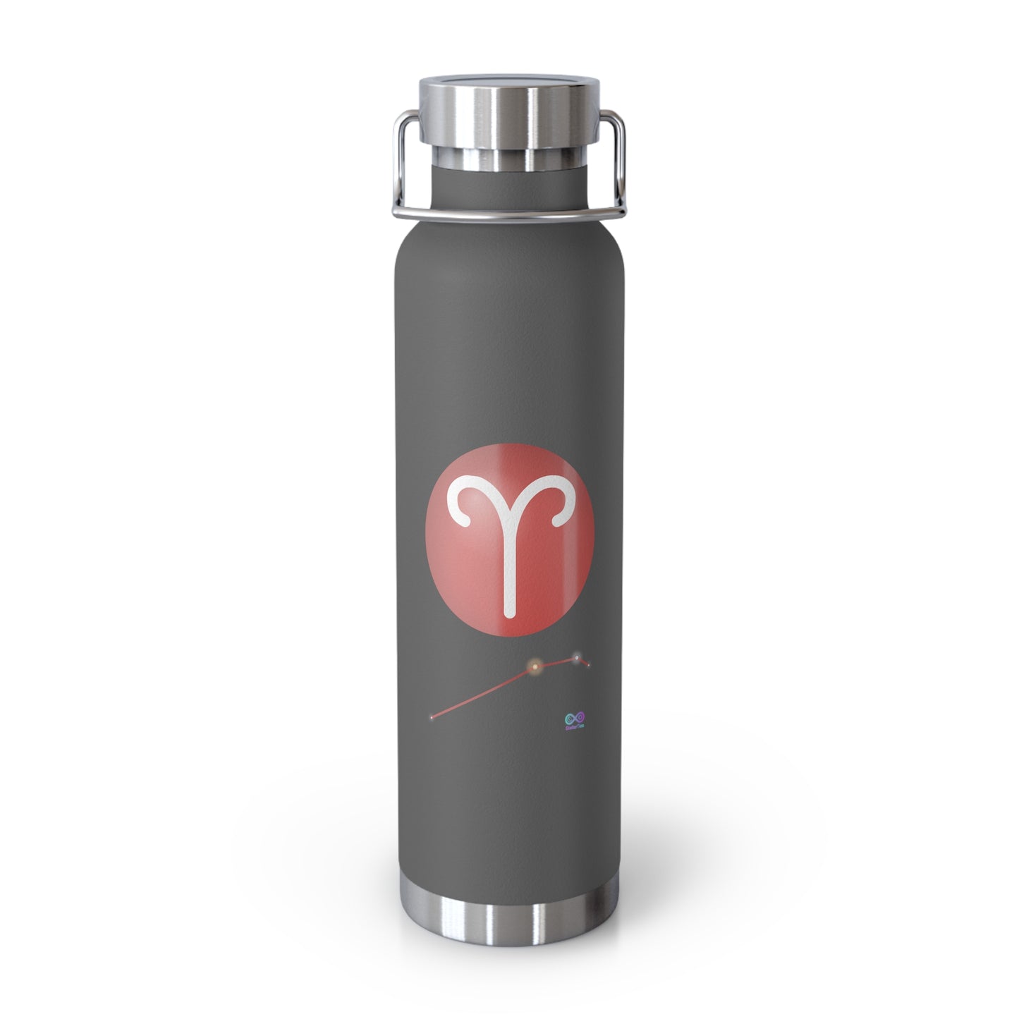 Aries Zodiac 22oz Vacuum Bottle — Copper-Accented Insulated Water Bottle