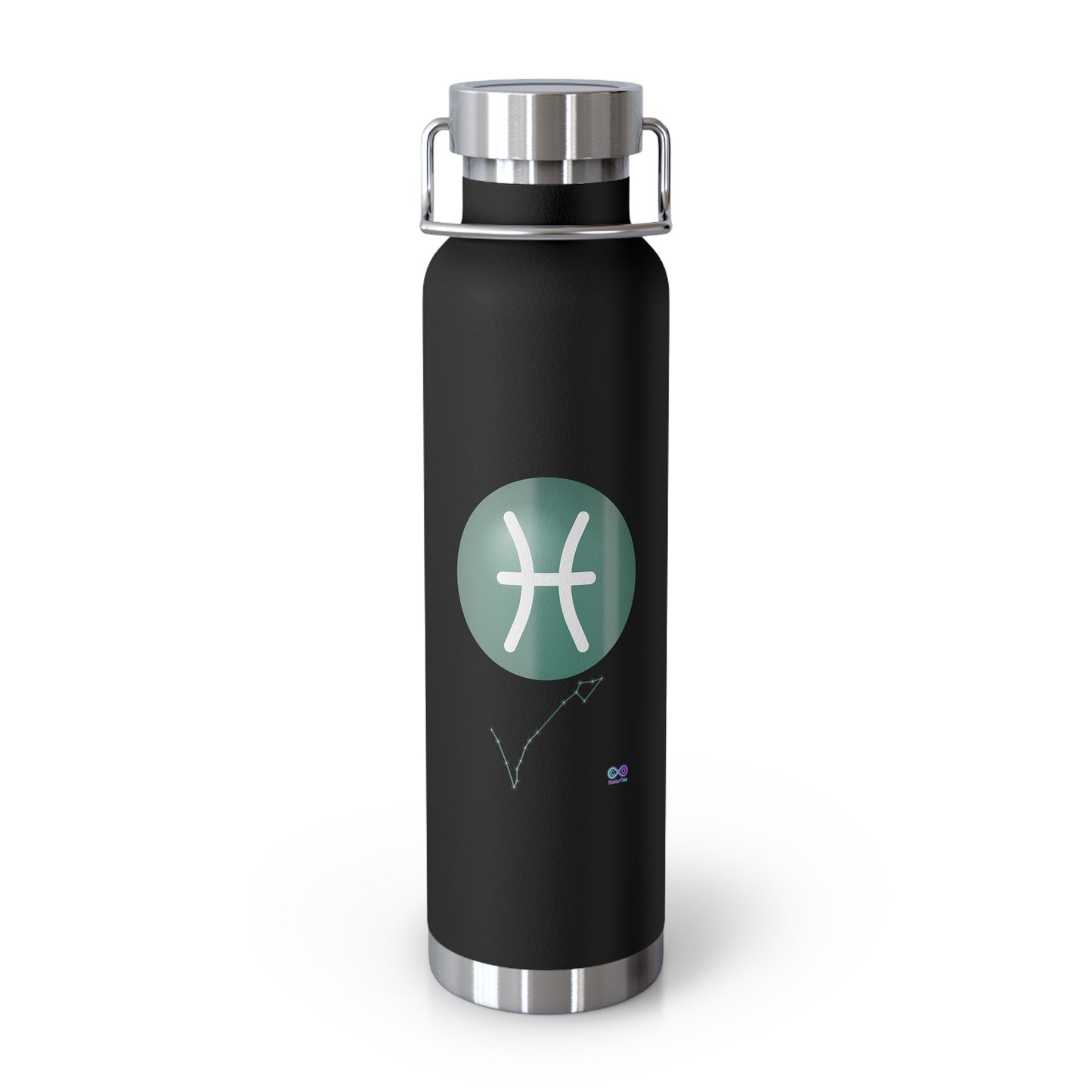 Pisces Zodiac Stainless Water Bottle — 22oz Copper Vacuum Insulated