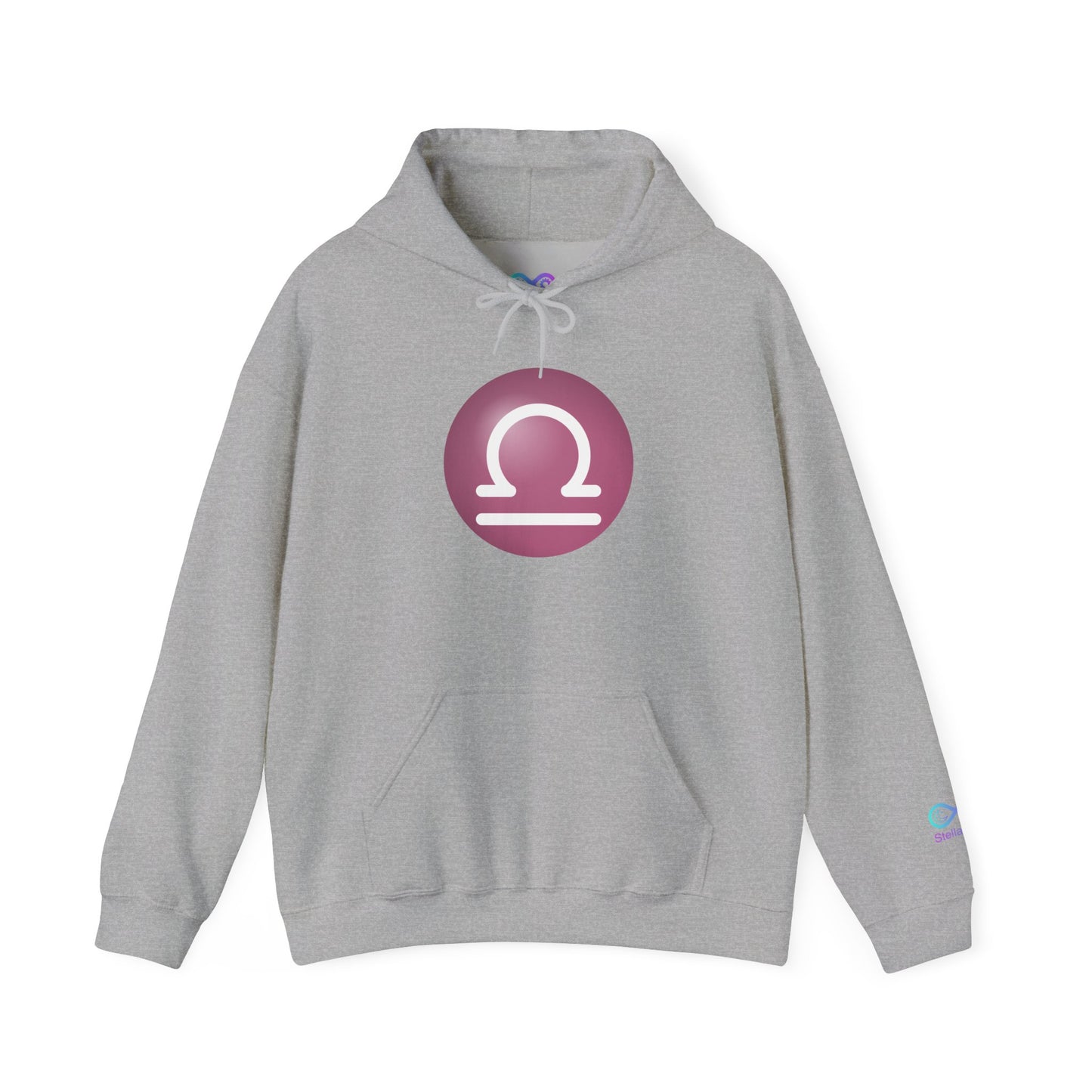 Unisex Libra Zodiac Hoodie — Astrology Glyph Sweatshirt