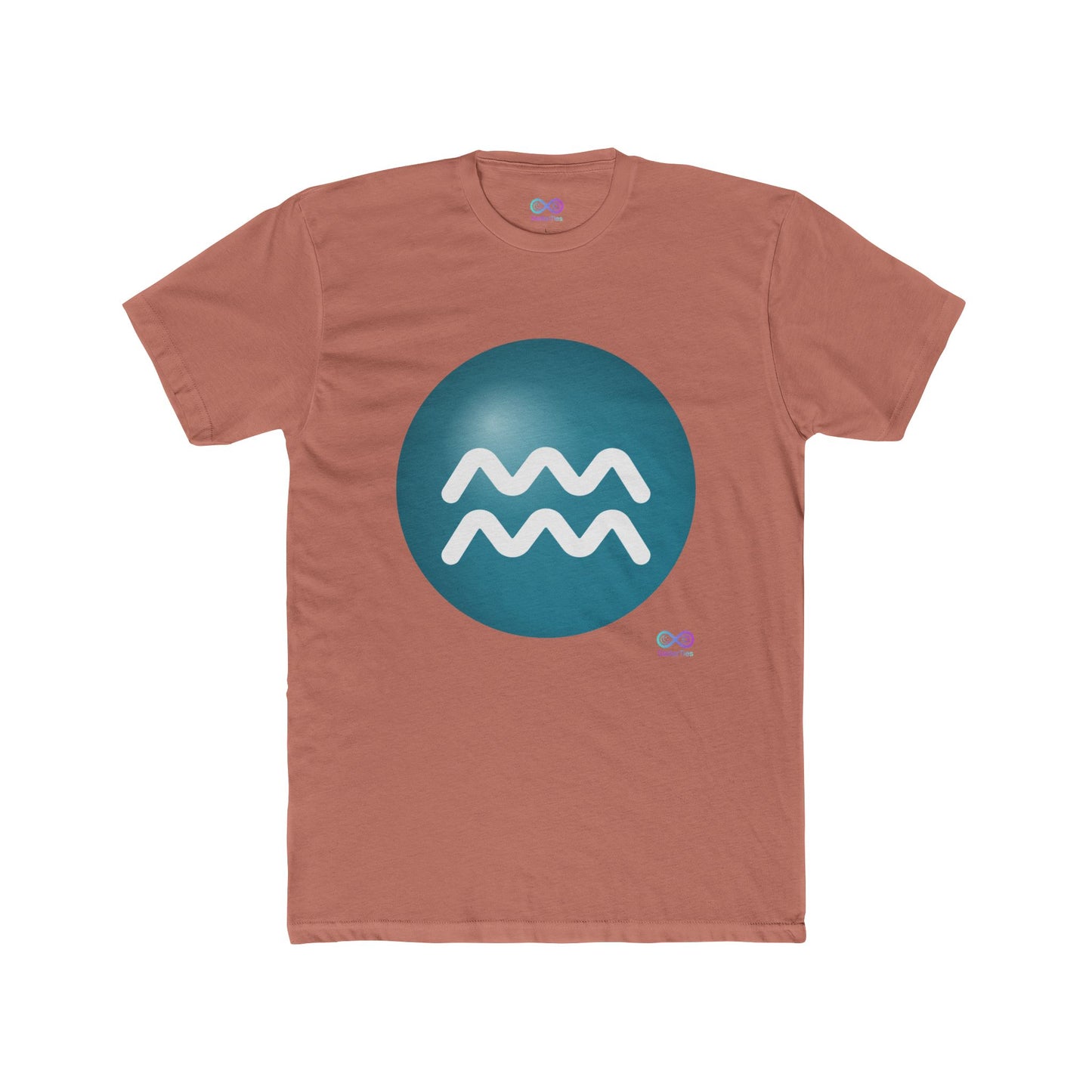 Men's Aquarius Zodiac Symbol Tee
