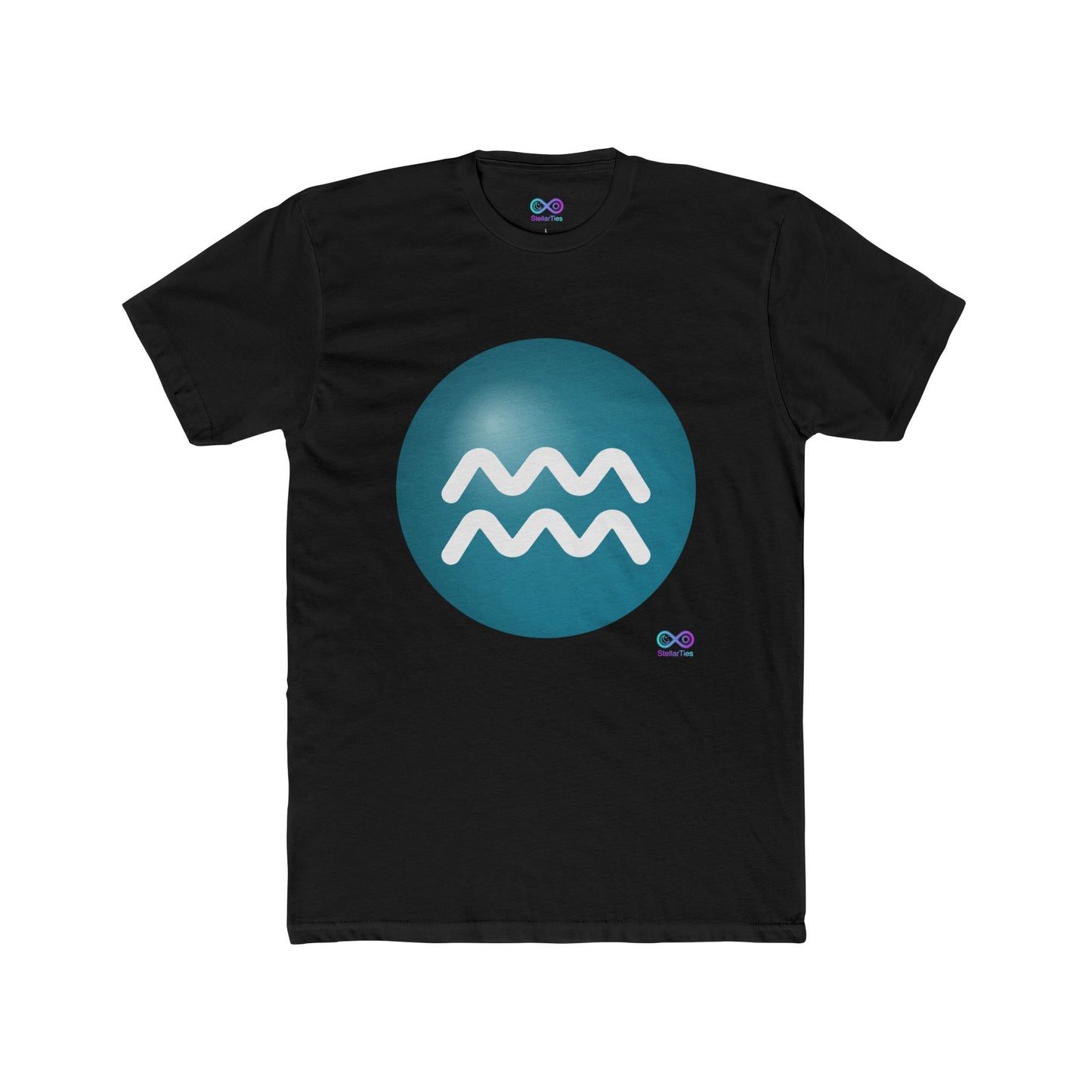 Men's Aquarius Zodiac Symbol Tee
