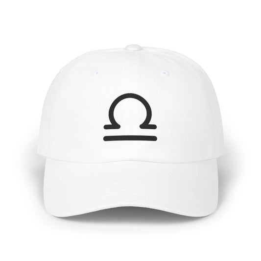 Libra Zodiac Hat — Black Glyph