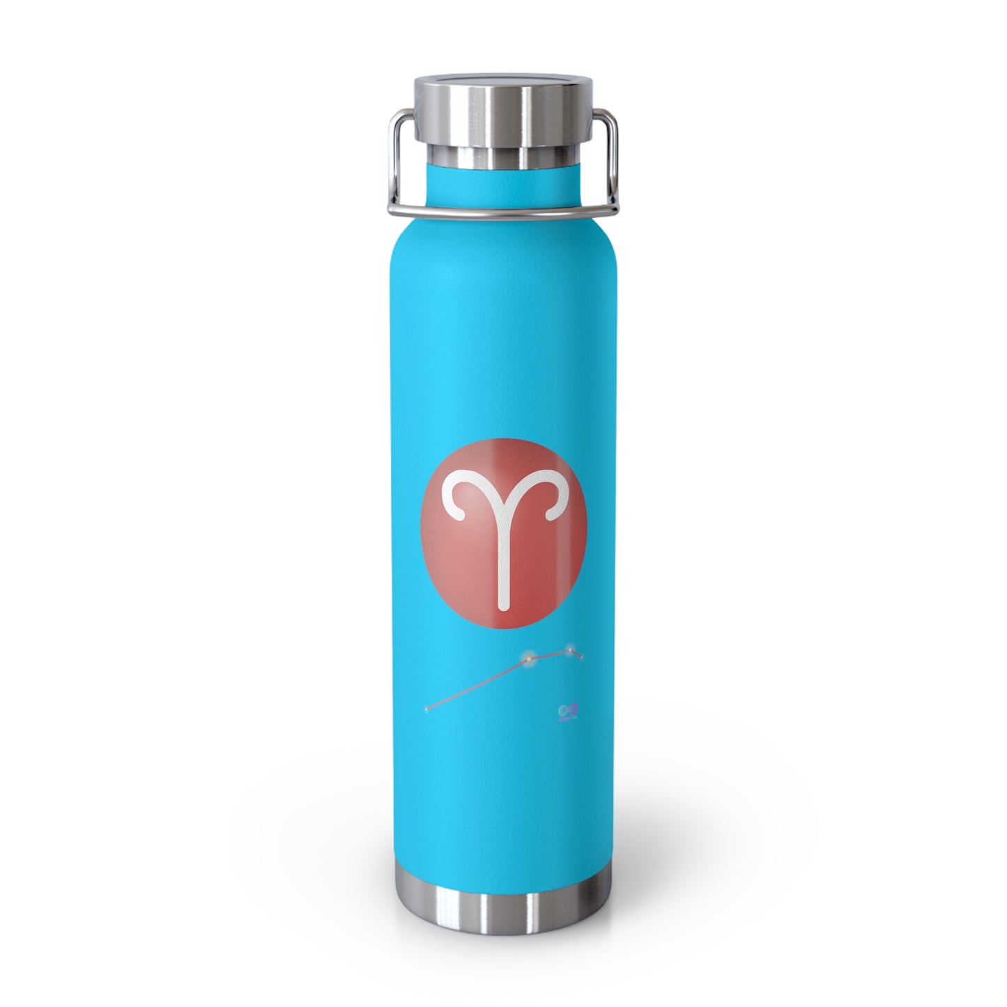 Aries Zodiac 22oz Vacuum Bottle — Copper-Accented Insulated Water Bottle