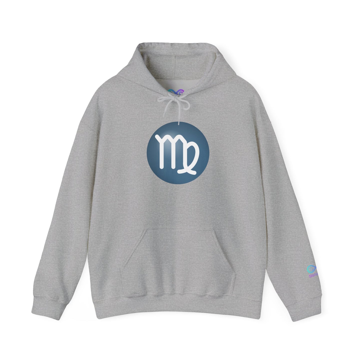 Unisex Virgo Zodiac Hoodie — Astrology Glyph Sweatshirt