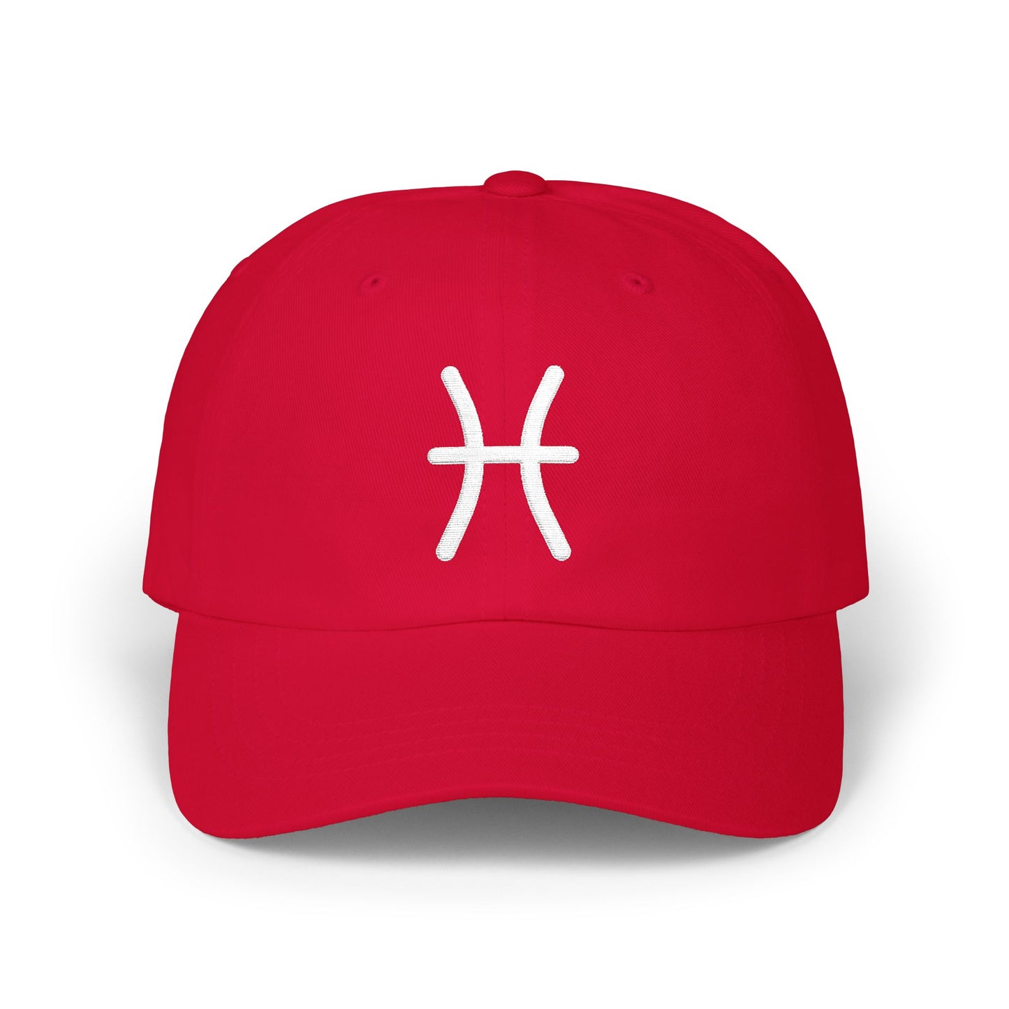 Pisces Zodiac Hat — White Glyph