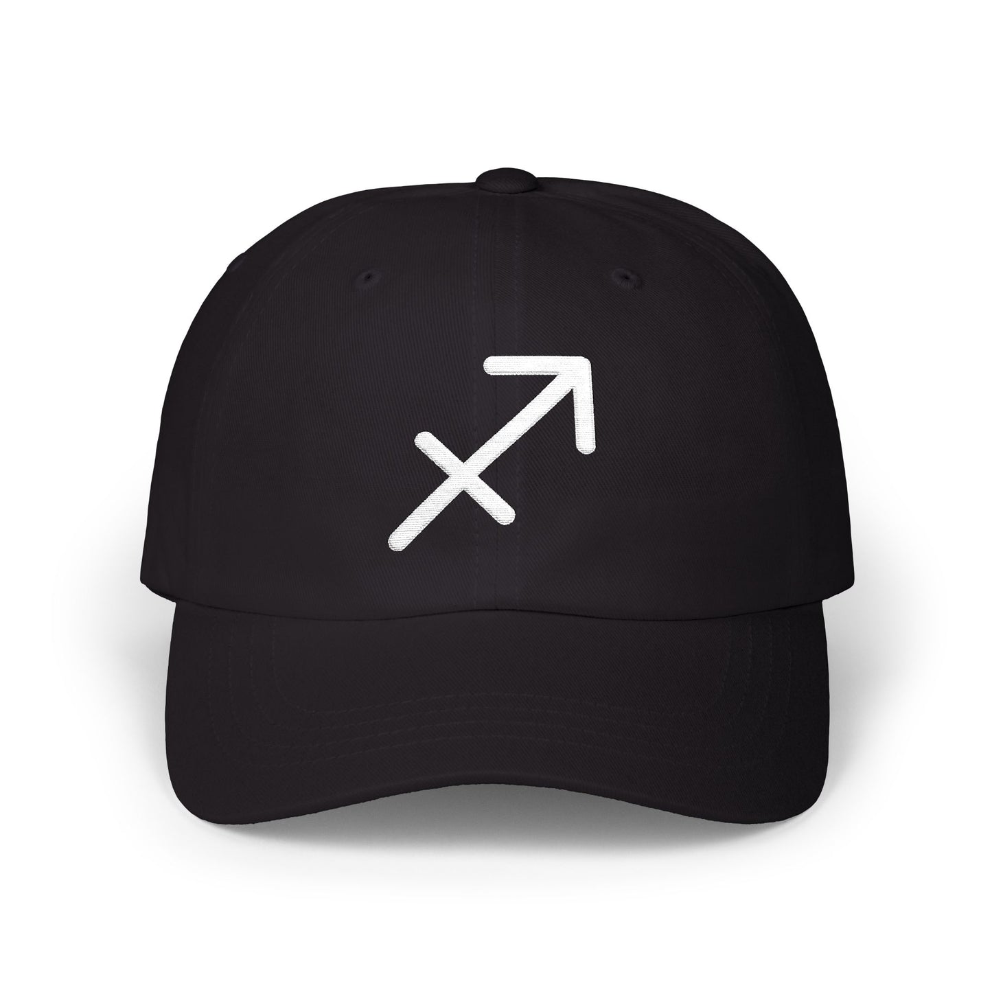 Sagittarius Zodiac Hat — White Glyph