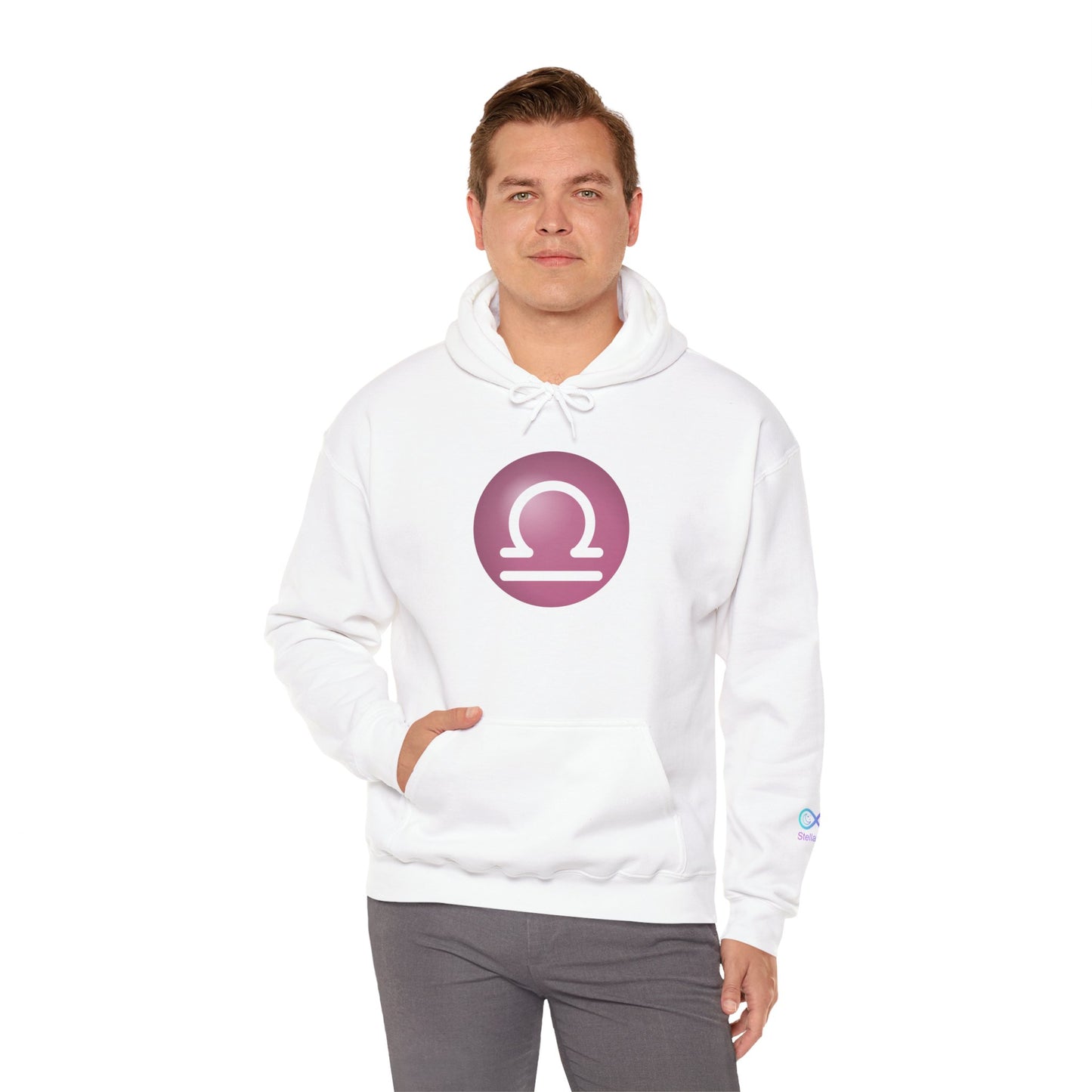 Unisex Libra Zodiac Hoodie — Astrology Glyph Sweatshirt
