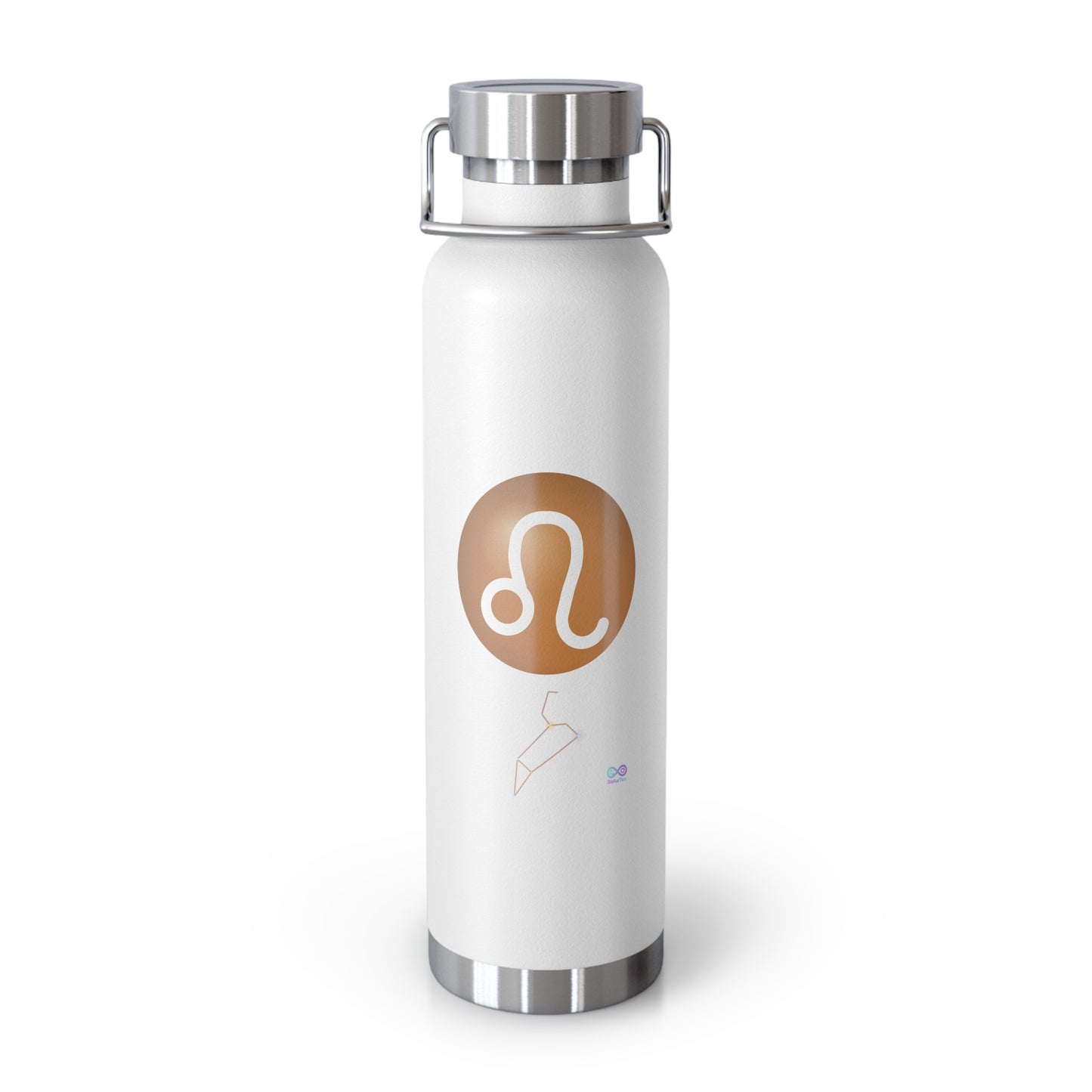 Leo Zodiac Copper Vacuum Insulated Bottle — 22 oz Stainless Travel Tumbler