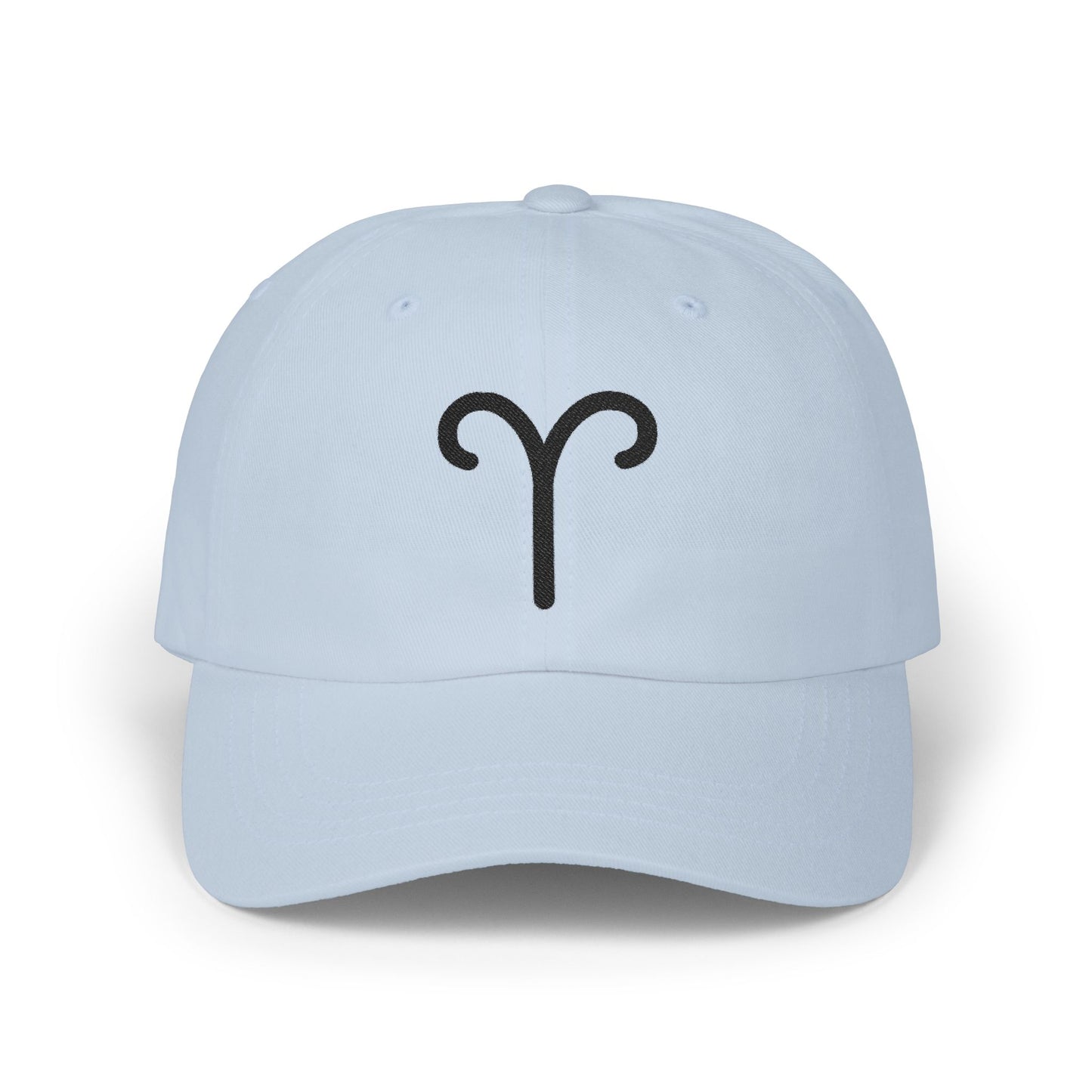 Aries Zodiac Hat — Black Glyph