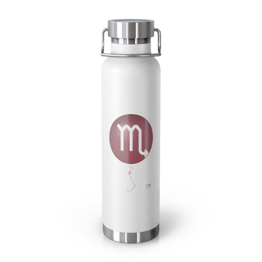 Scorpio Zodiac 22oz Copper Vacuum Insulated Water Bottle