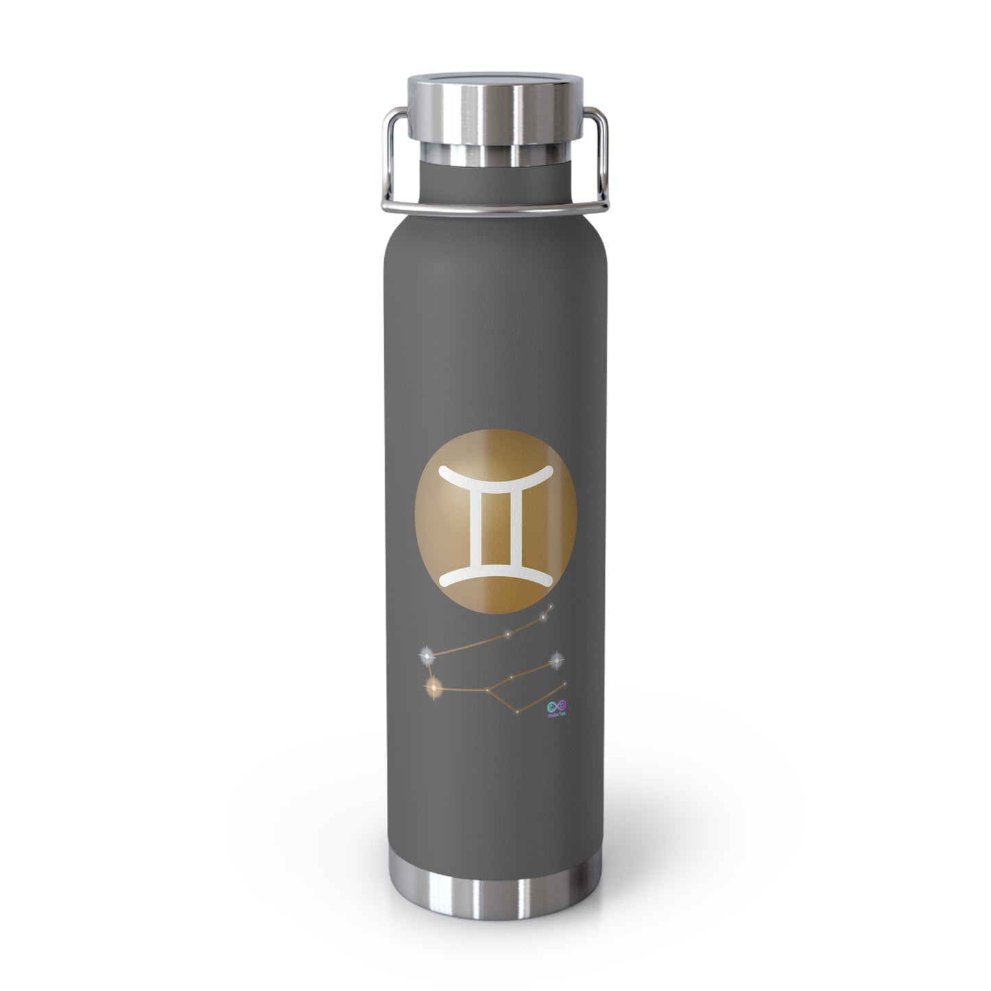 Gemini Zodiac Copper Vacuum Water Bottle — 22oz Insulated Bottle
