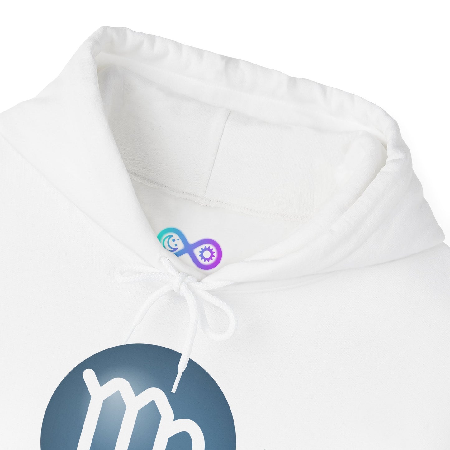 Unisex Virgo Zodiac Hoodie — Astrology Glyph Sweatshirt