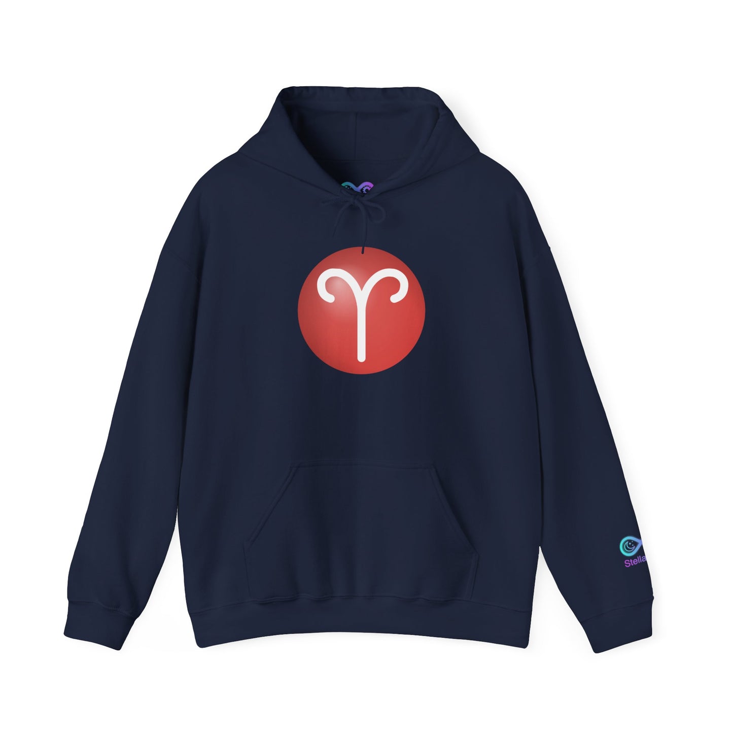 Unisex Aries Zodiac Hoodie — Astrology Glyph Pullover