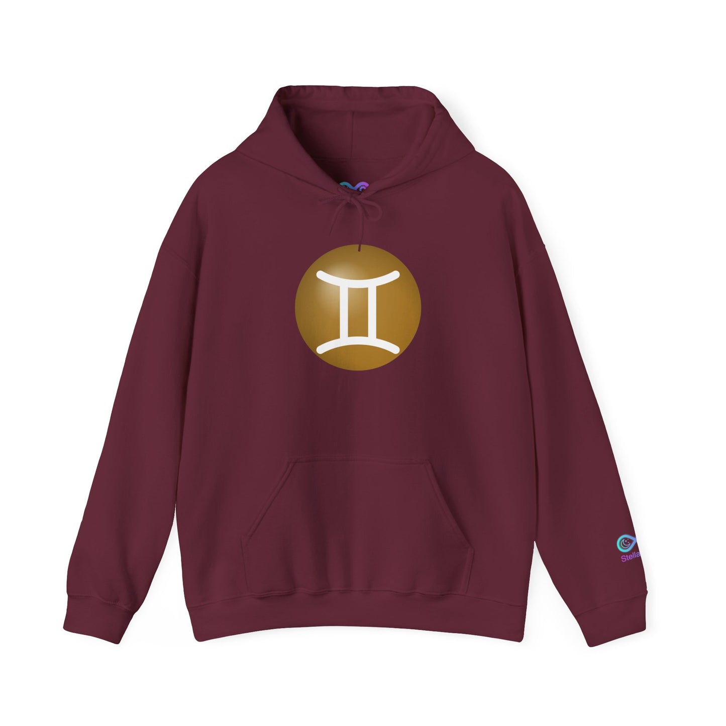 Unisex Gemini Zodiac Hoodie — Astrology Symbol Sweatshirt