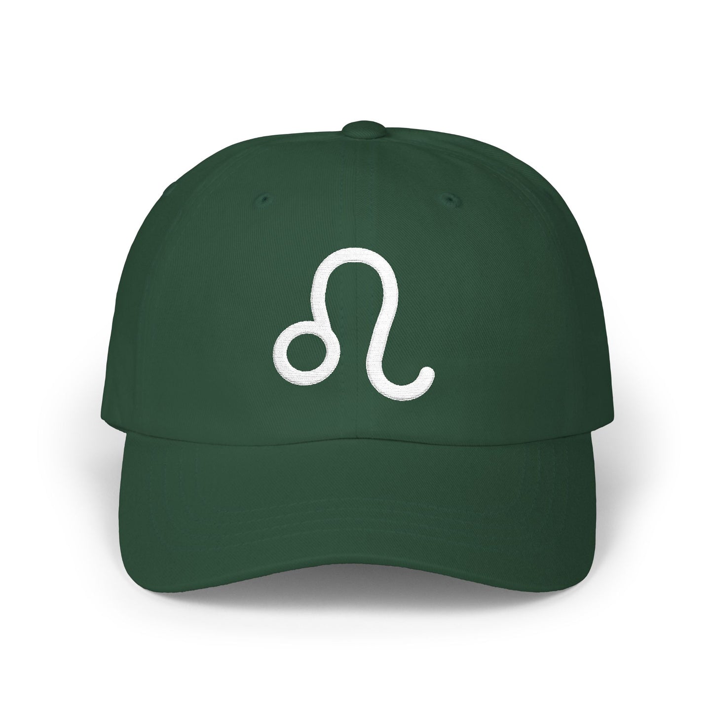 Leo Zodiac Hat — White Glyph
