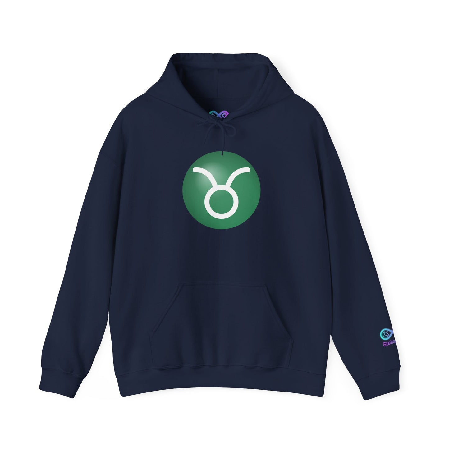 Unisex Taurus Zodiac Hoodie —  Astrology Glyph Sweatshirt