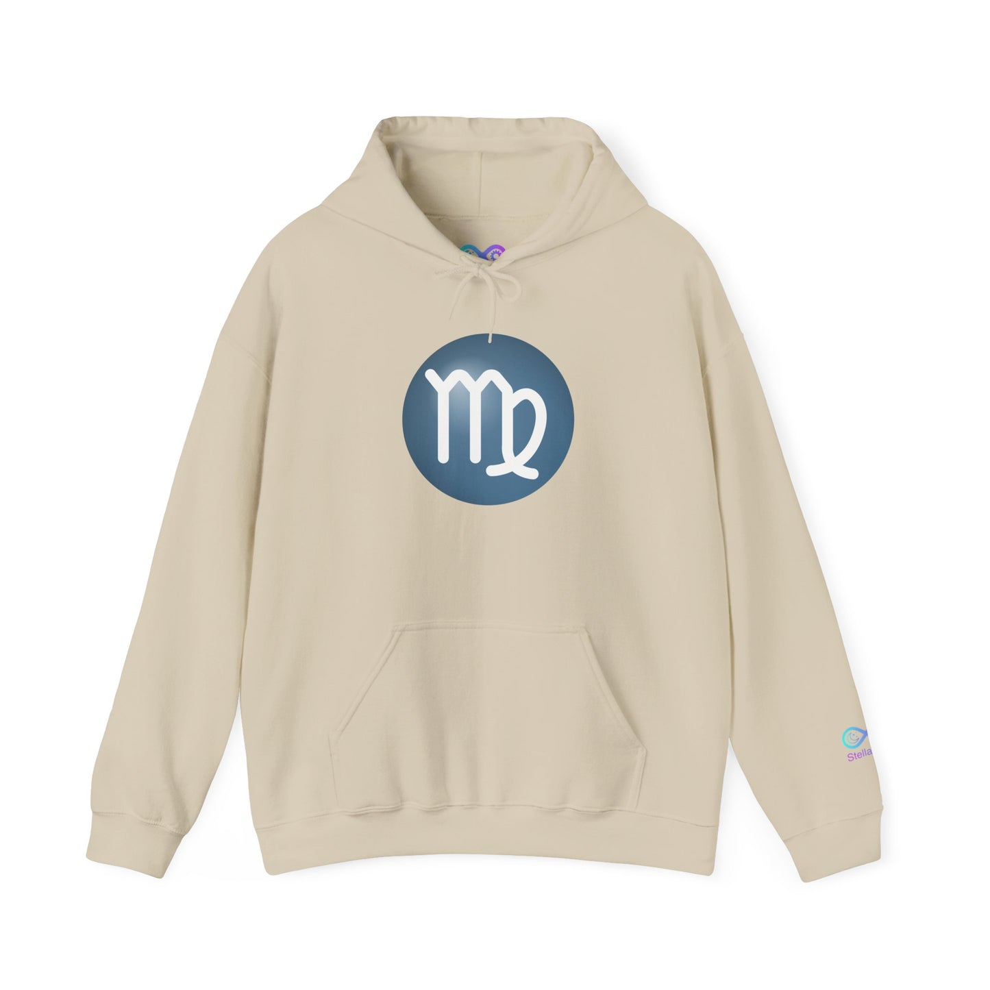 Unisex Virgo Zodiac Hoodie — Astrology Glyph Sweatshirt
