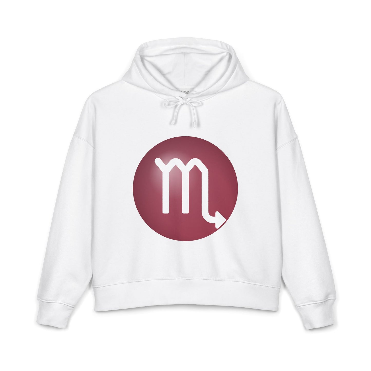 Women's Scorpio Glyph Organic Hoodie — Zodiac Astrology Sweatshirt