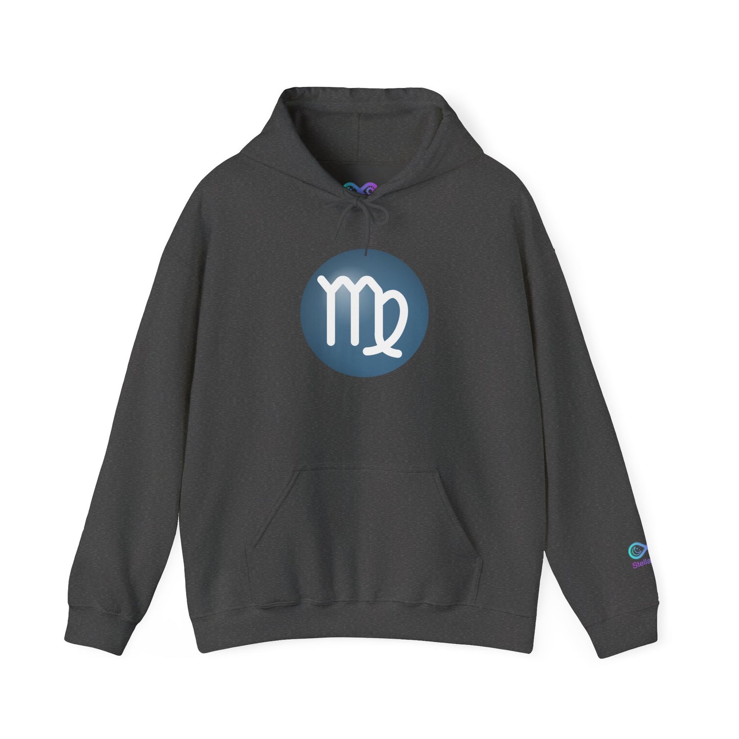 Unisex Virgo Zodiac Hoodie — Astrology Glyph Sweatshirt