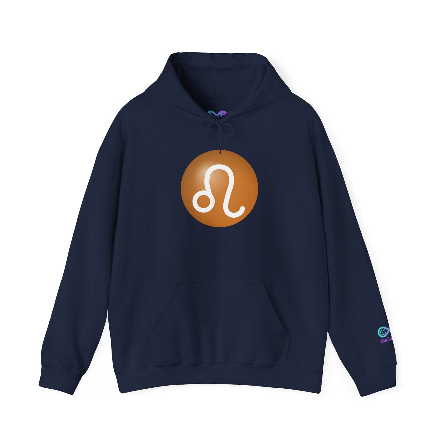 Unisex Leo Zodiac Hoodie — Astrology Glyph Sweatshirt