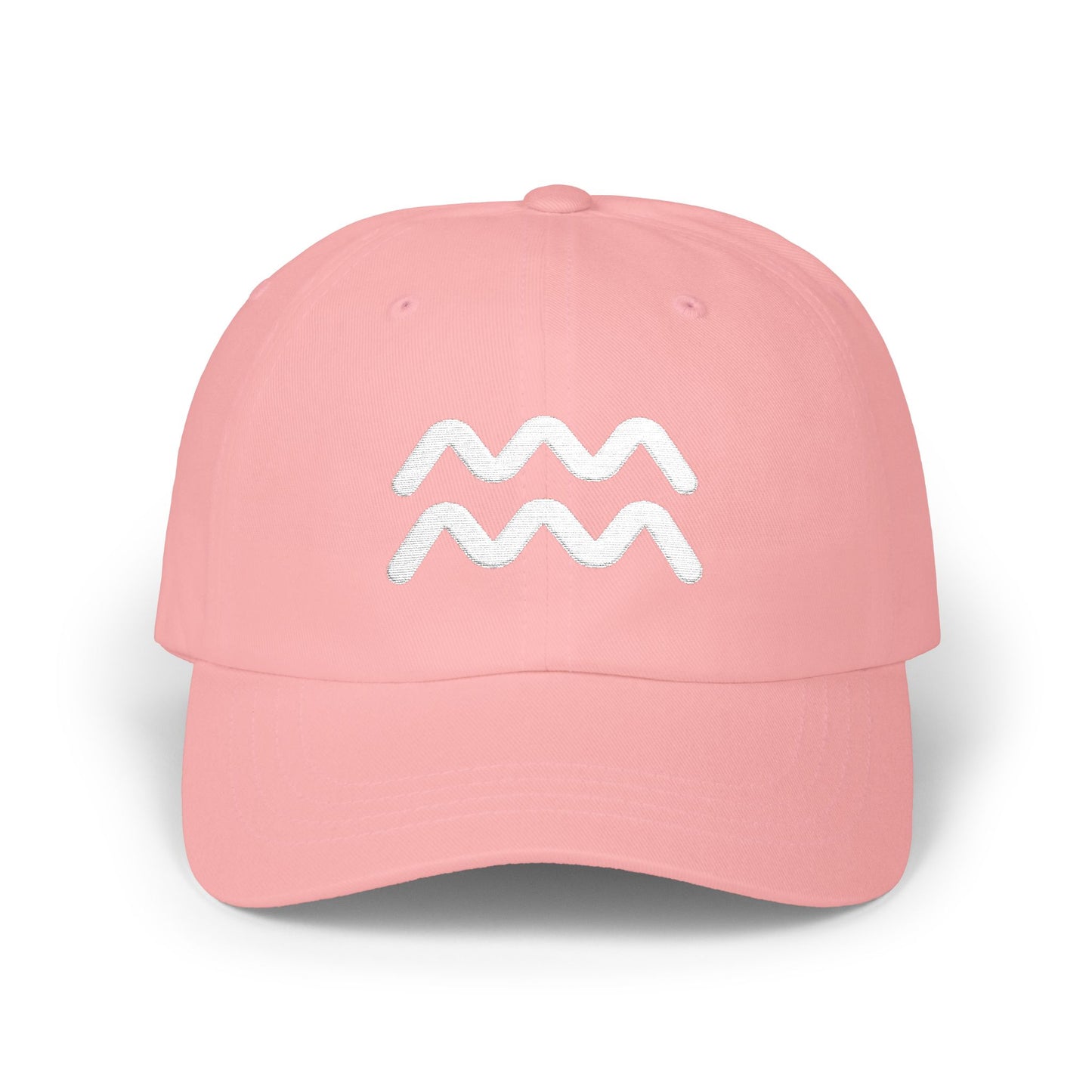 Aquarius Zodiac Hat — White Glyph