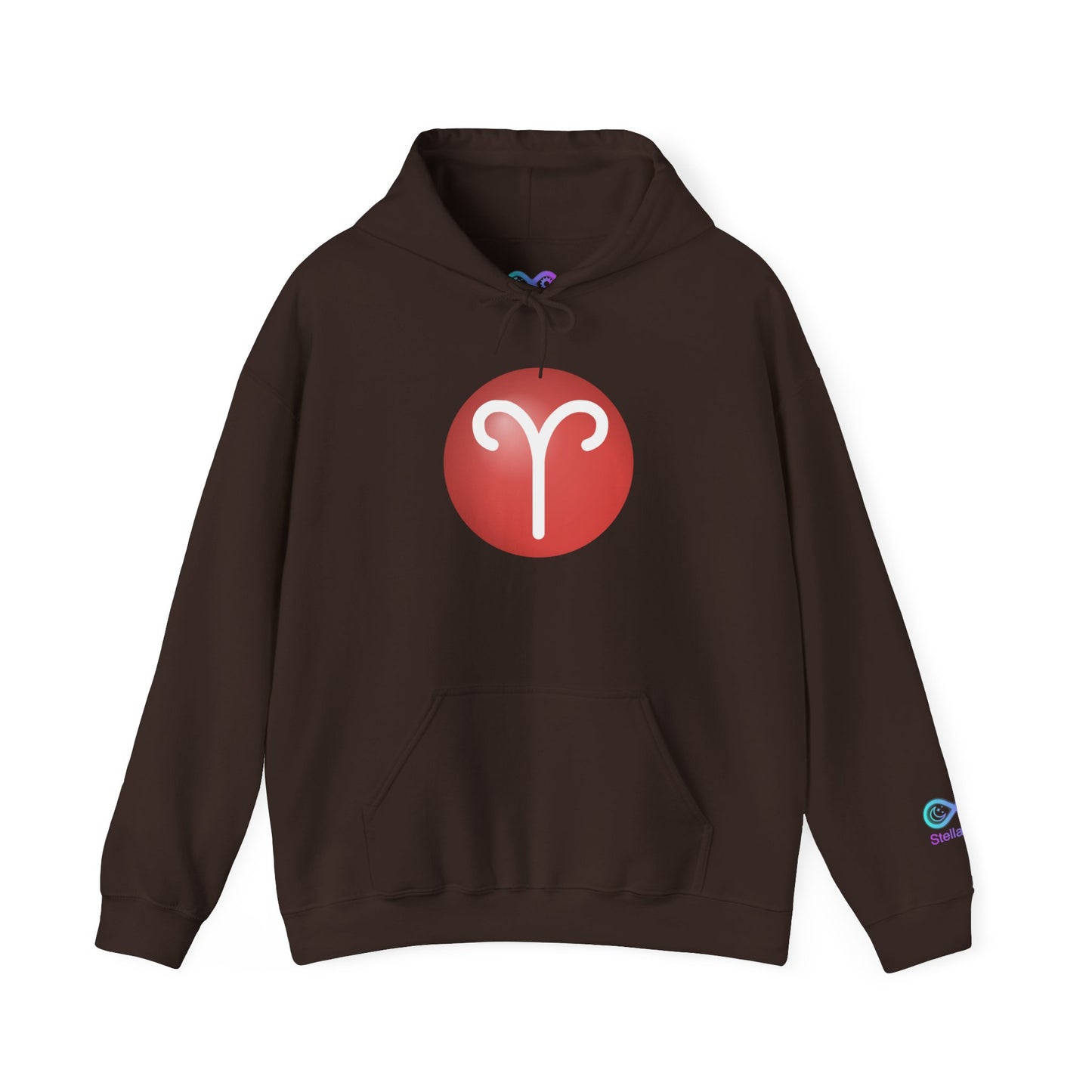 Unisex Aries Zodiac Hoodie — Astrology Glyph Pullover