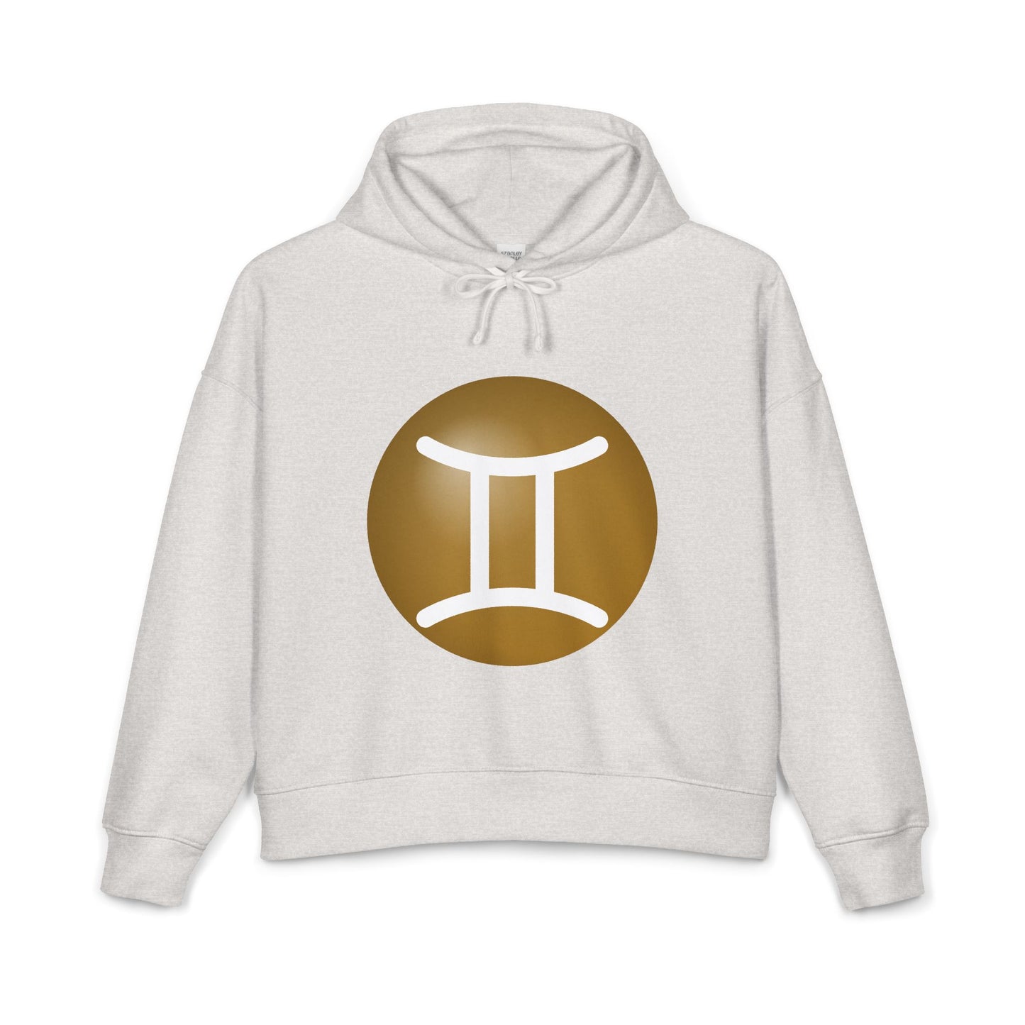Women's Gemini Zodiac Hoodie — Organic Midweight Astrology Glyph Sweatshirt
