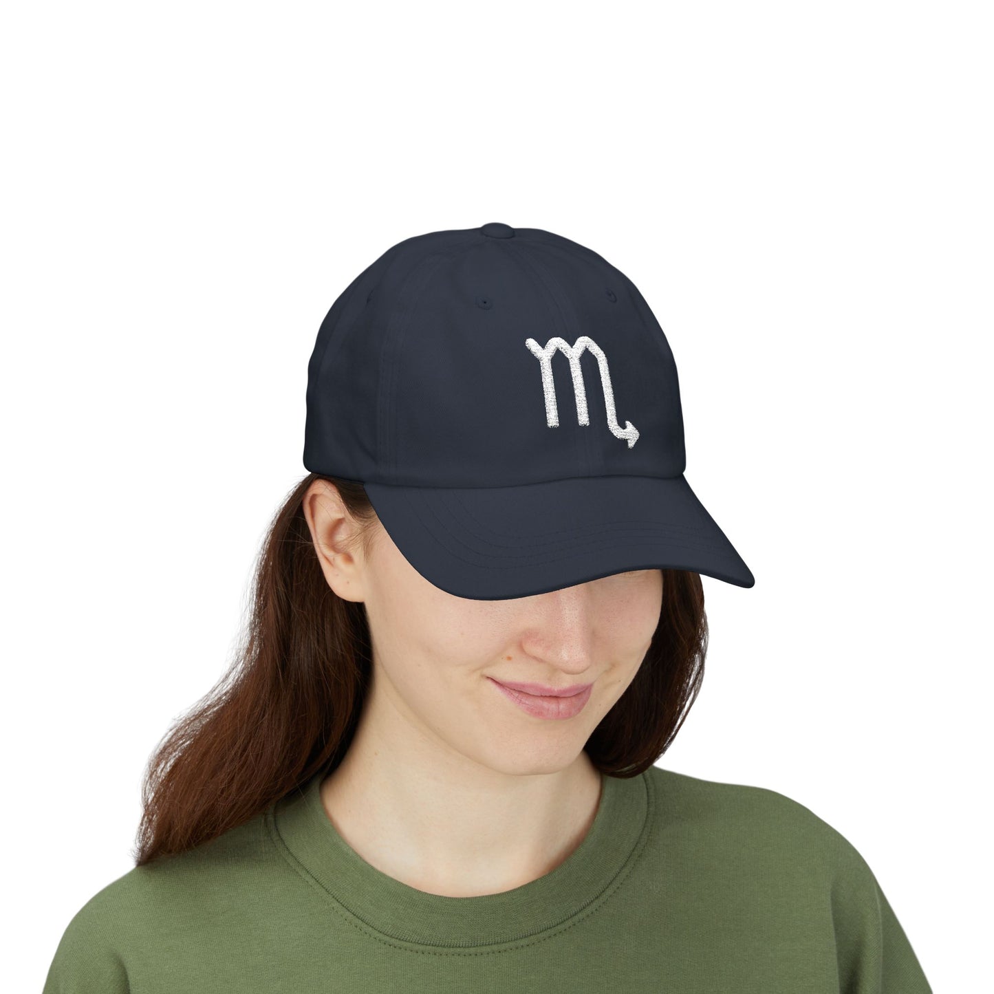 Scorpio Zodiac Hat — White Glyph
