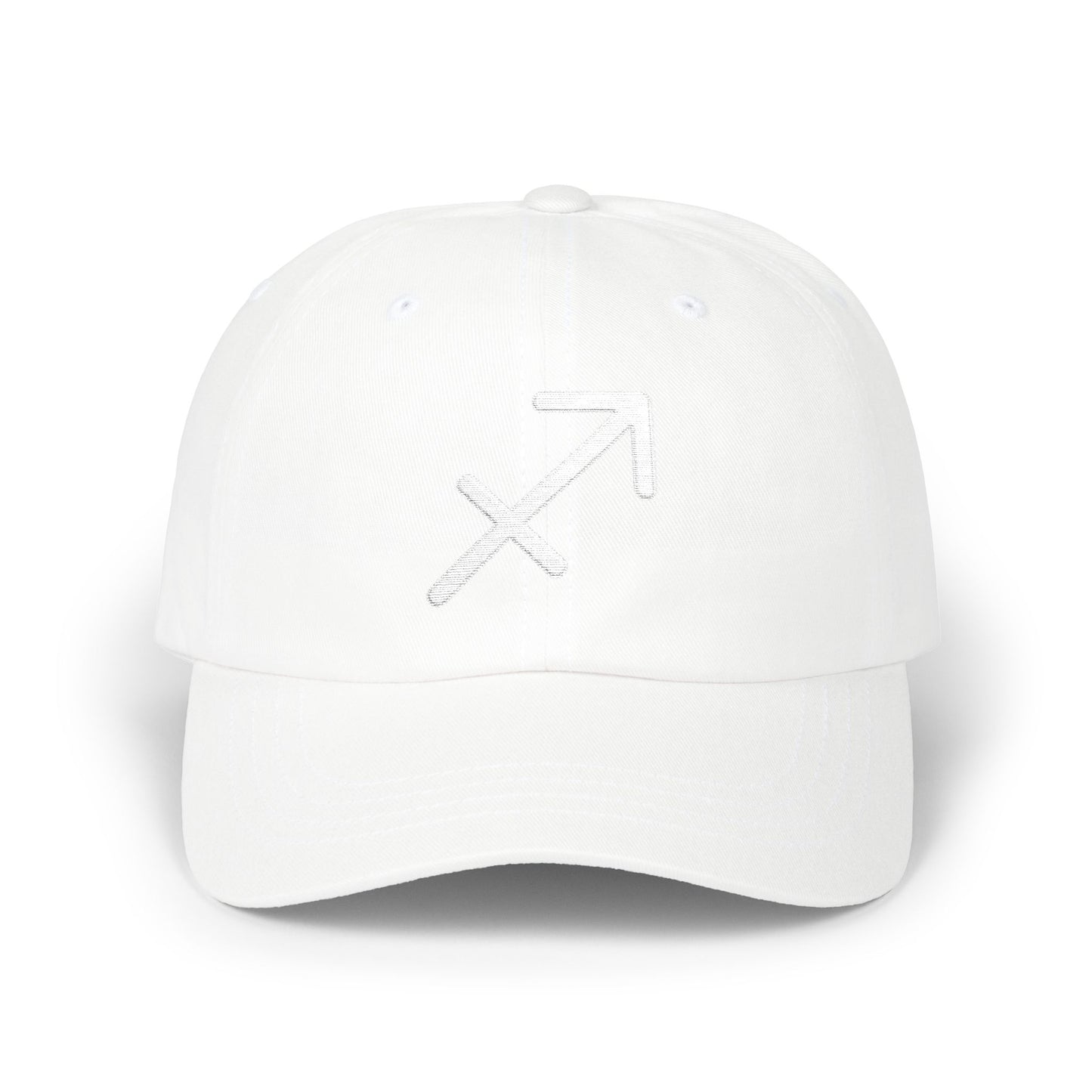 Sagittarius Zodiac Hat — White Glyph
