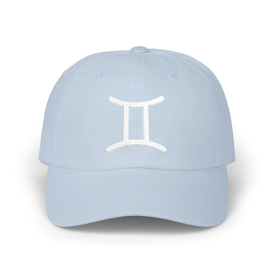 Gemini Zodiac Hat — White Glyph