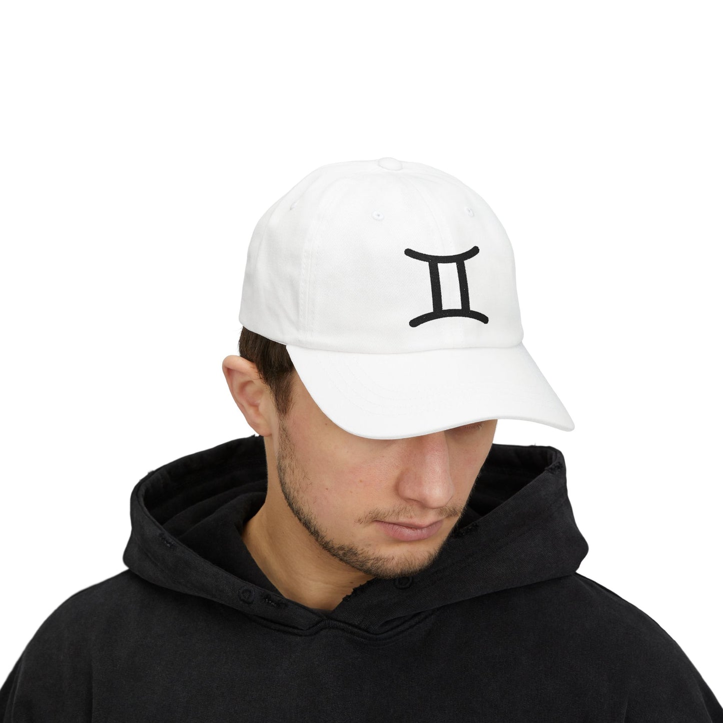 Gemini Zodiac Hat — Black Glyph