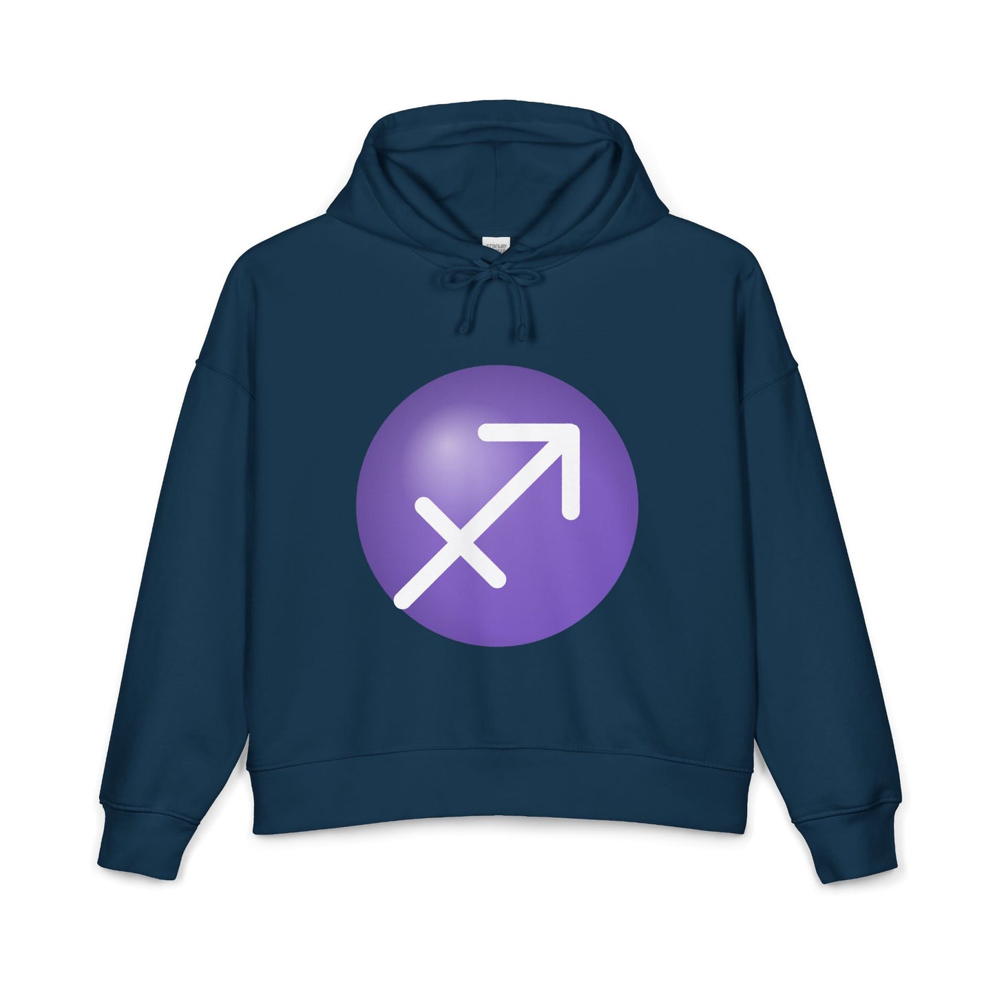Women's Sagittarius Zodiac Hoodie — Astrology Glyph Sweatshirt